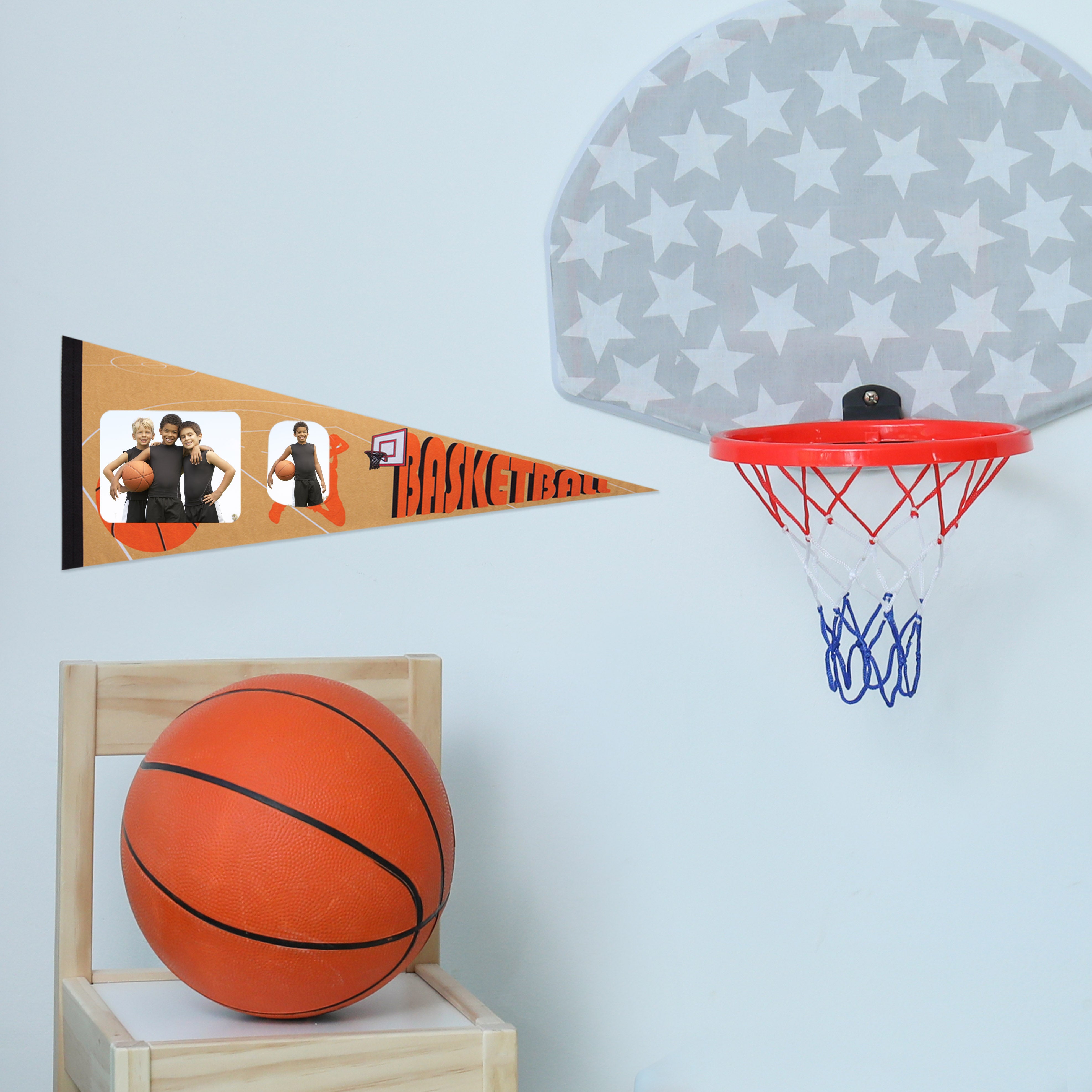 Basketball Photo Pennant