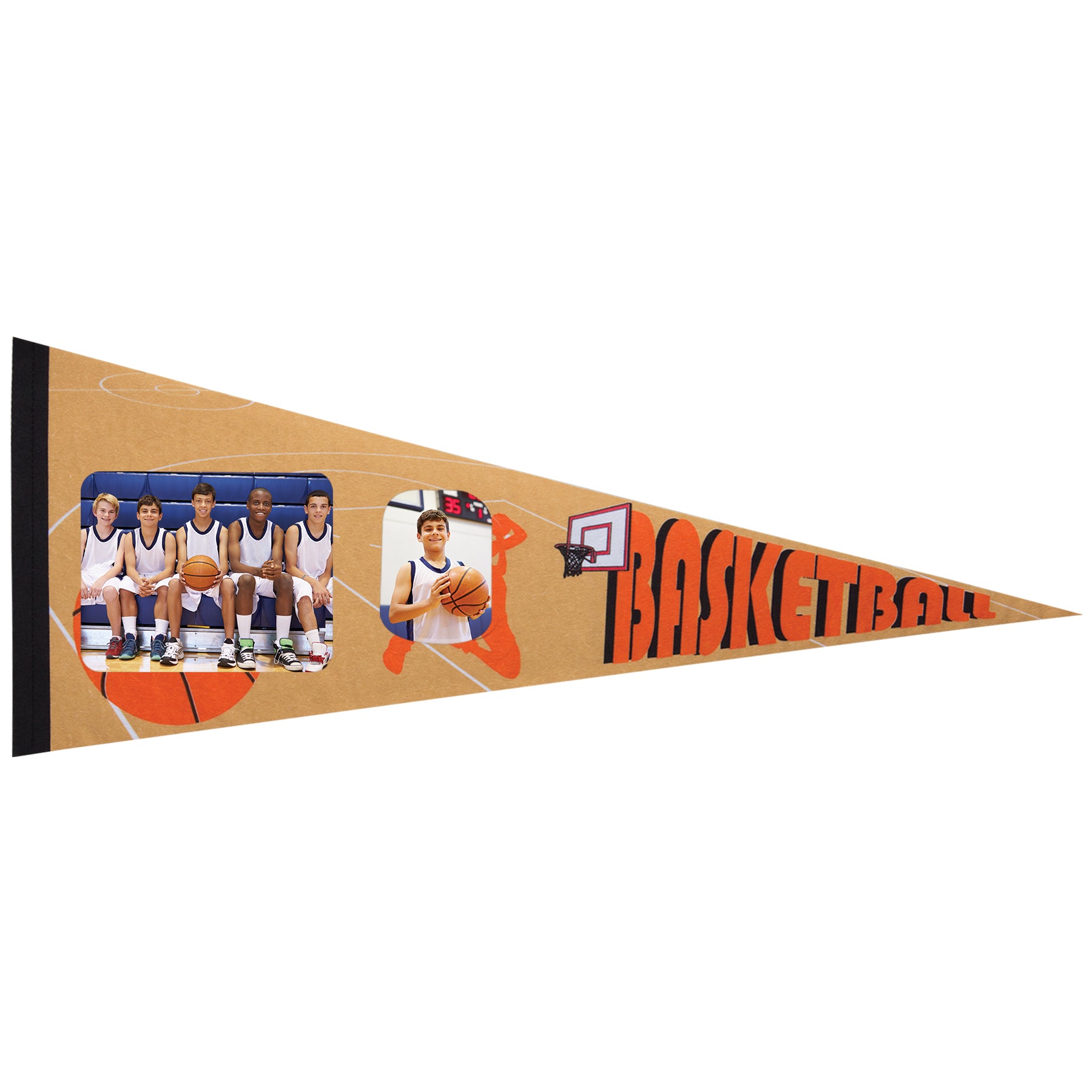 Basketball Photo Pennant
