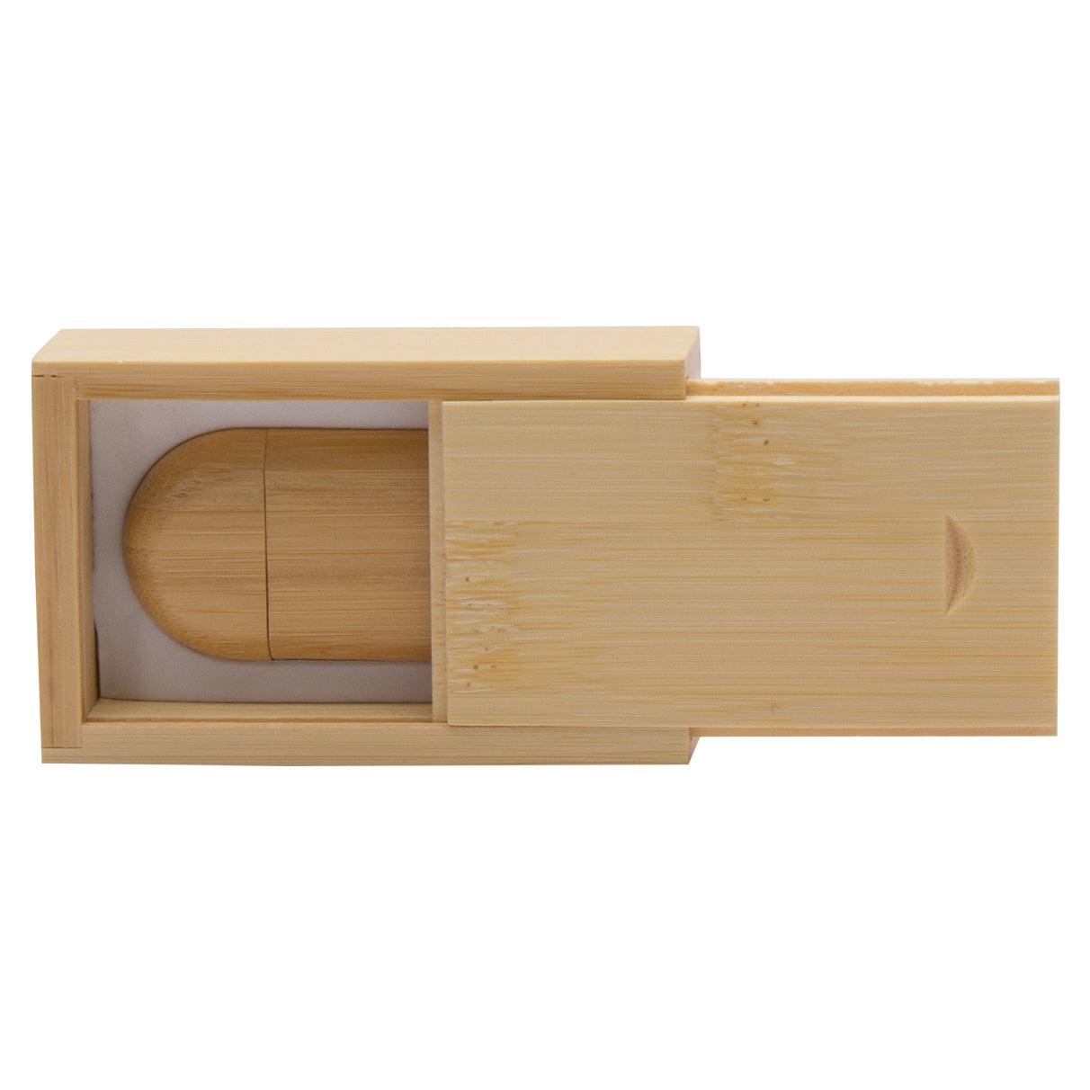 Personalized Single Bamboo 8GB Flash Drive and Box Set