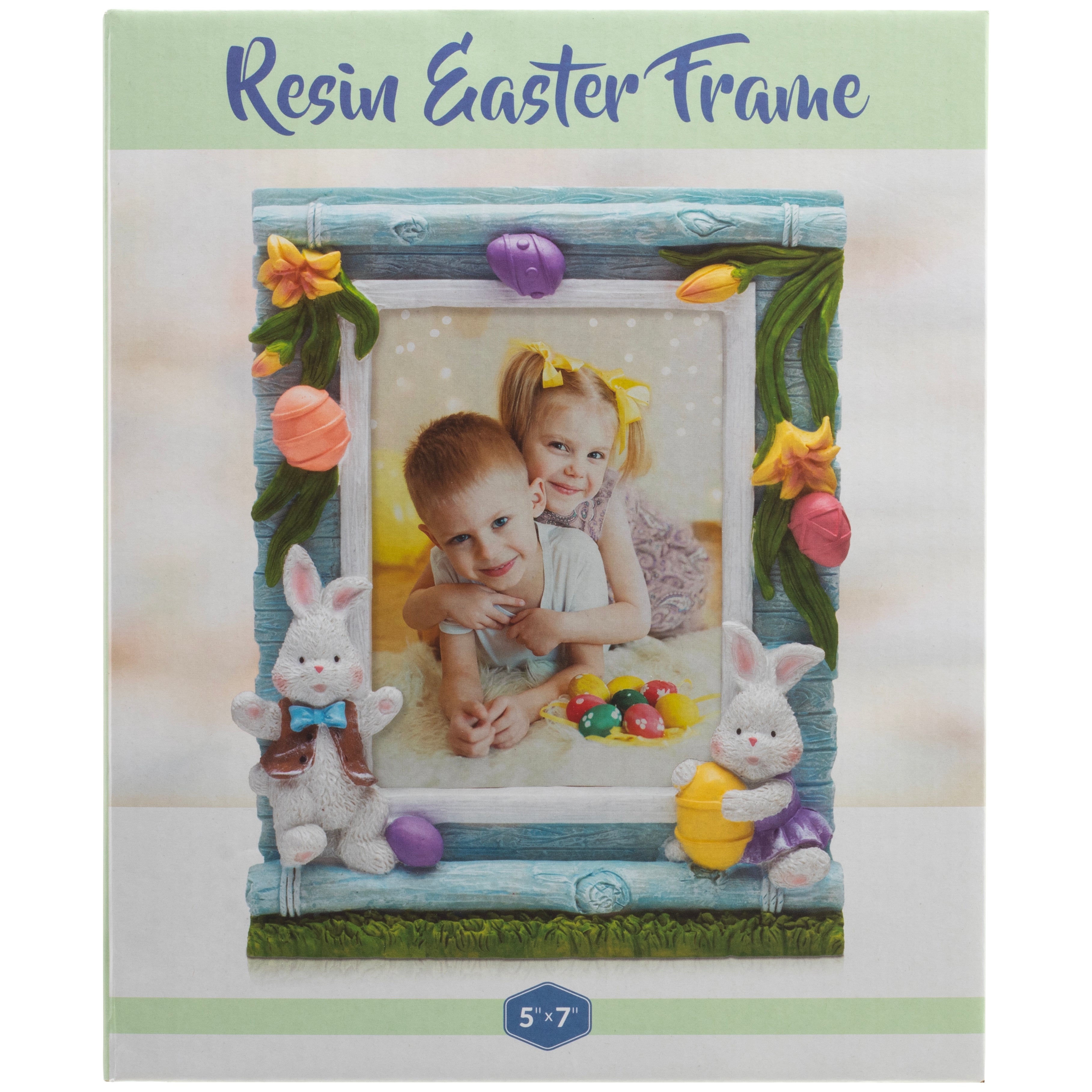 Easter Bunny and Garden 5" x 7" Resin Picture Frame