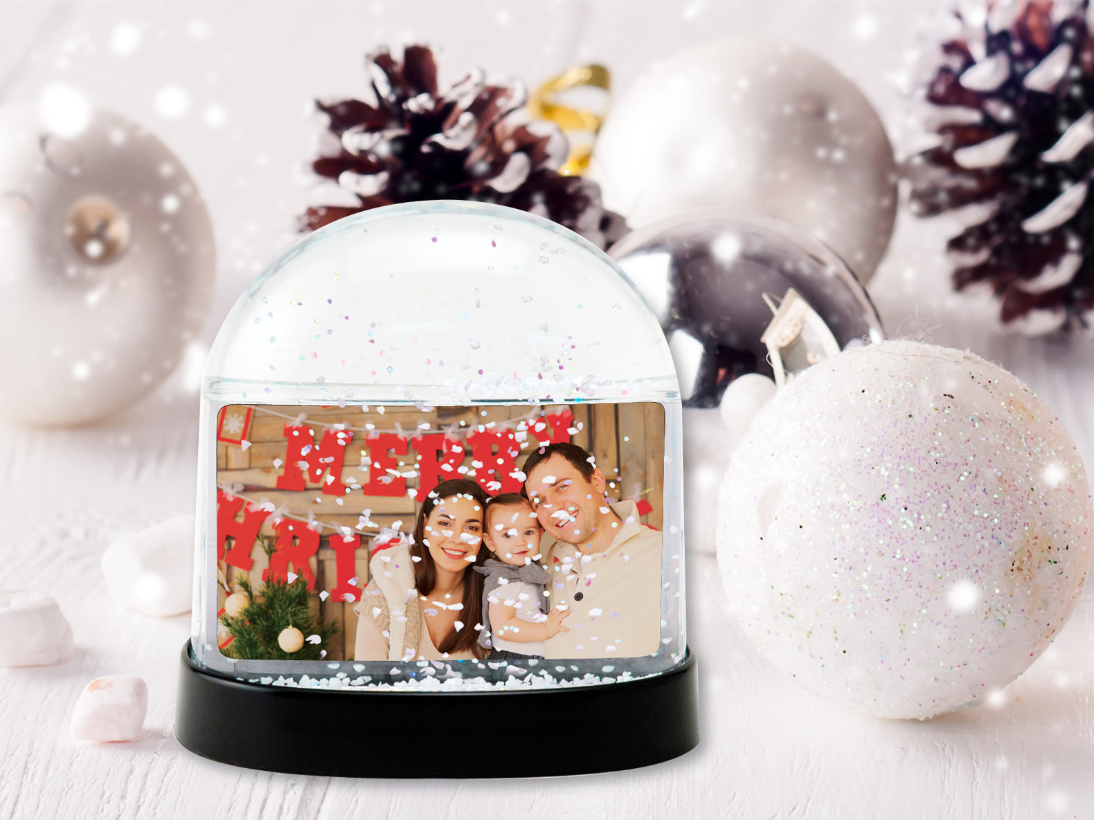 Horizontal Photo Snow Globes