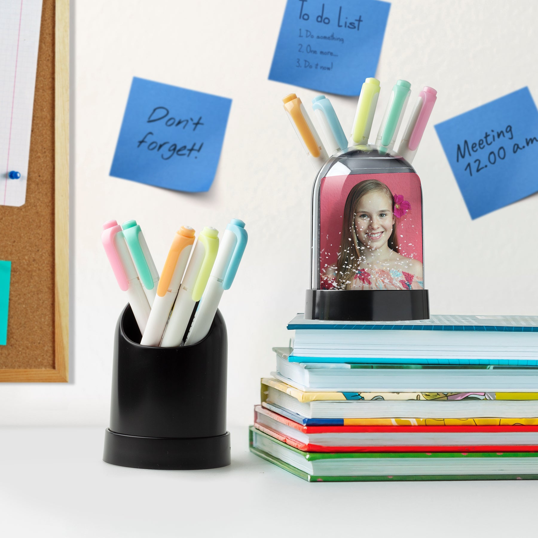 Pencil Cup Photo Snow Globe