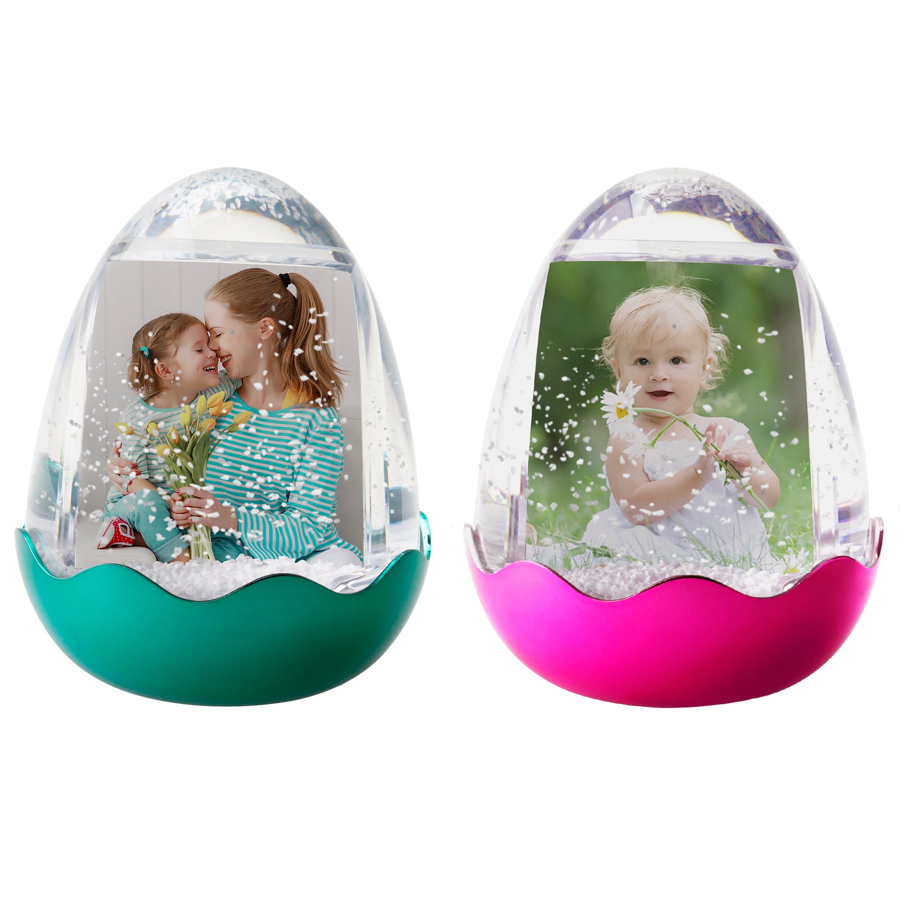 Easter Egg Photo Snow Globe