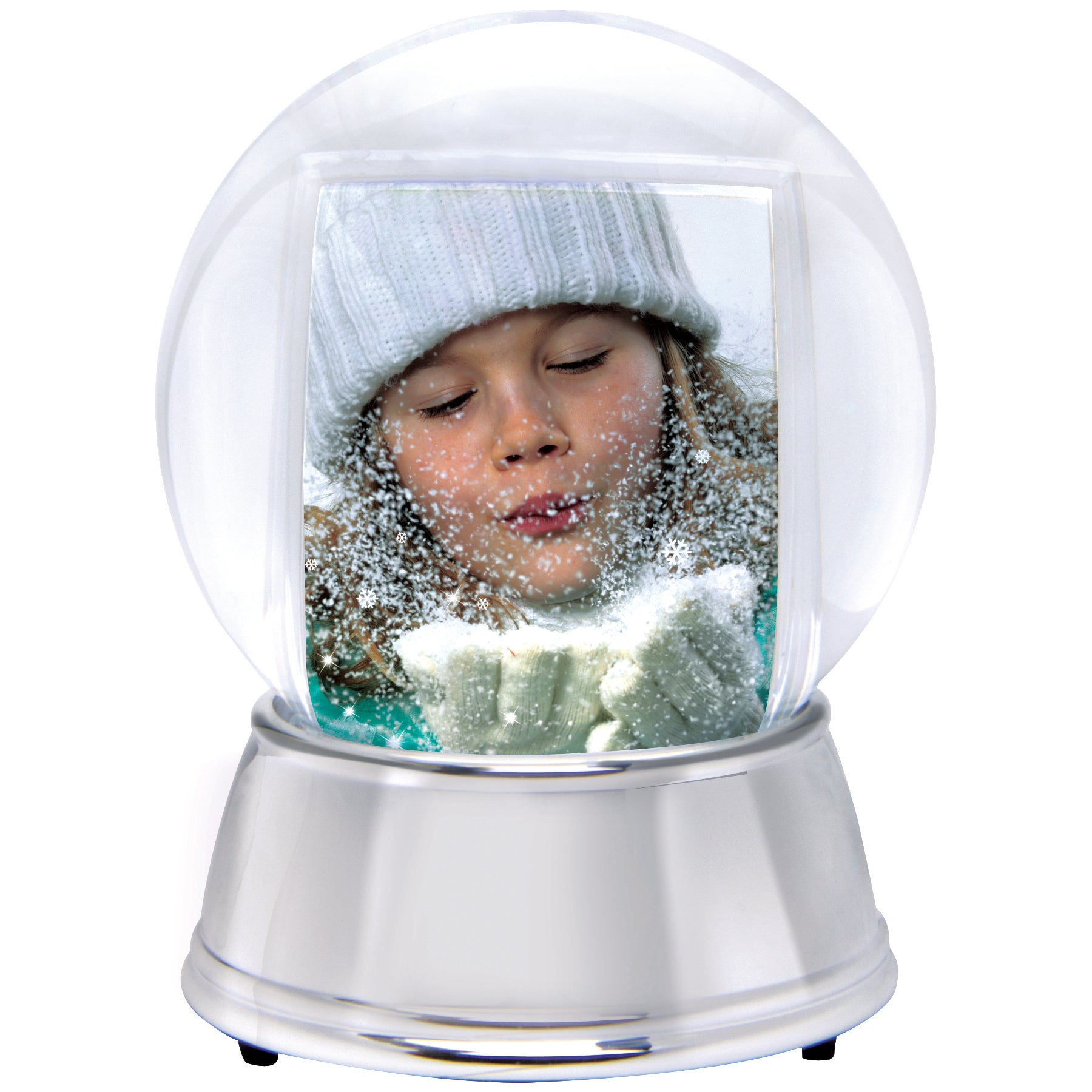 LIGHT UP Photo Snow Globe