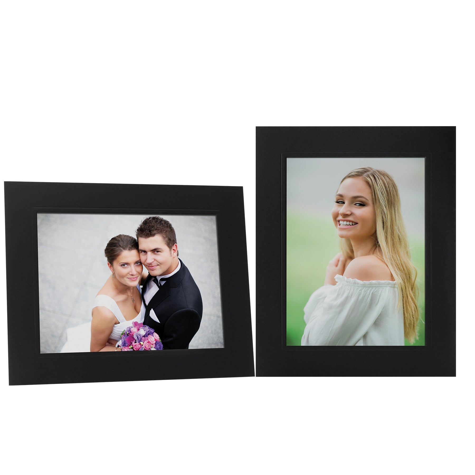 Black 8" x 6" Paper Easel Frame
