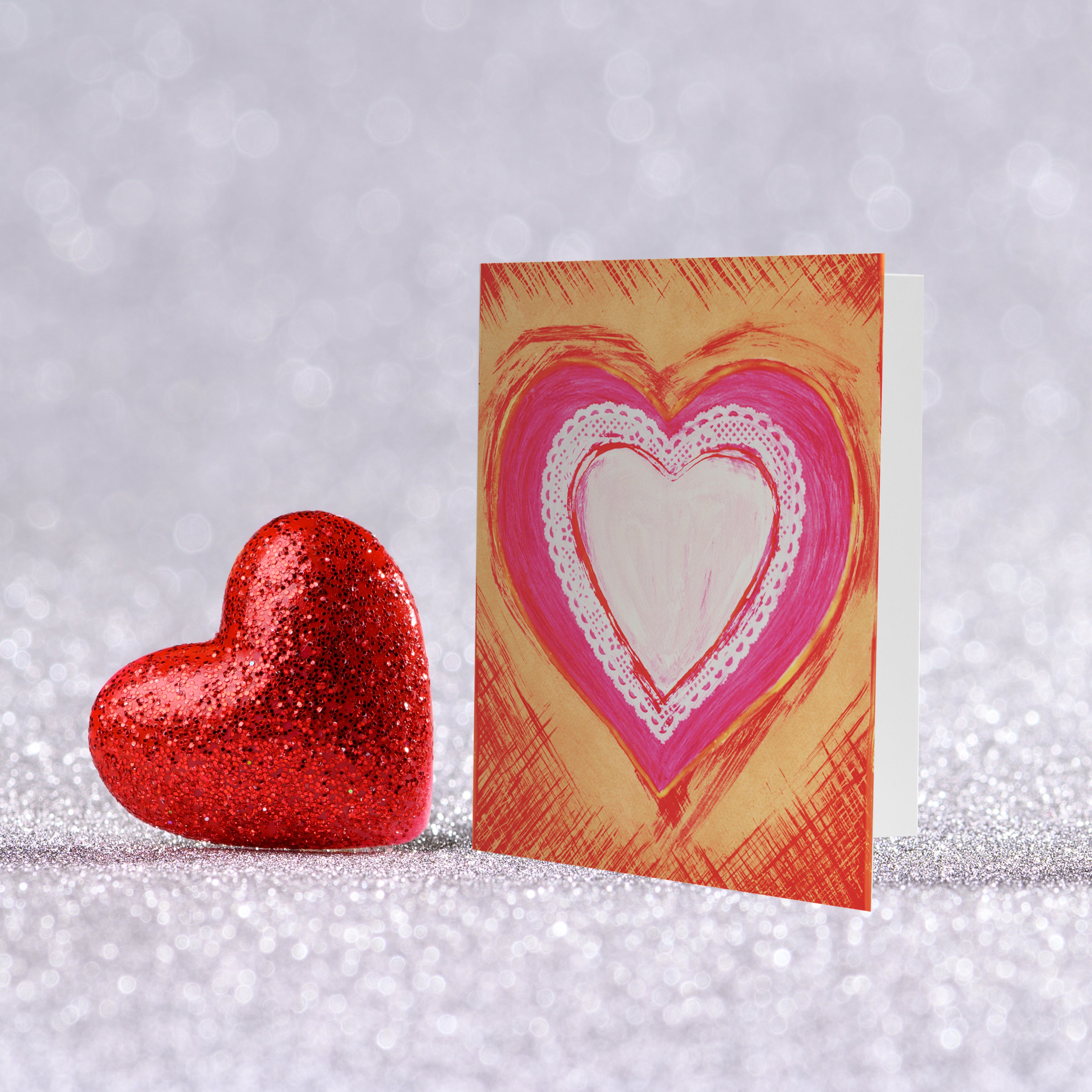 Carpeta de fotos de corazón
