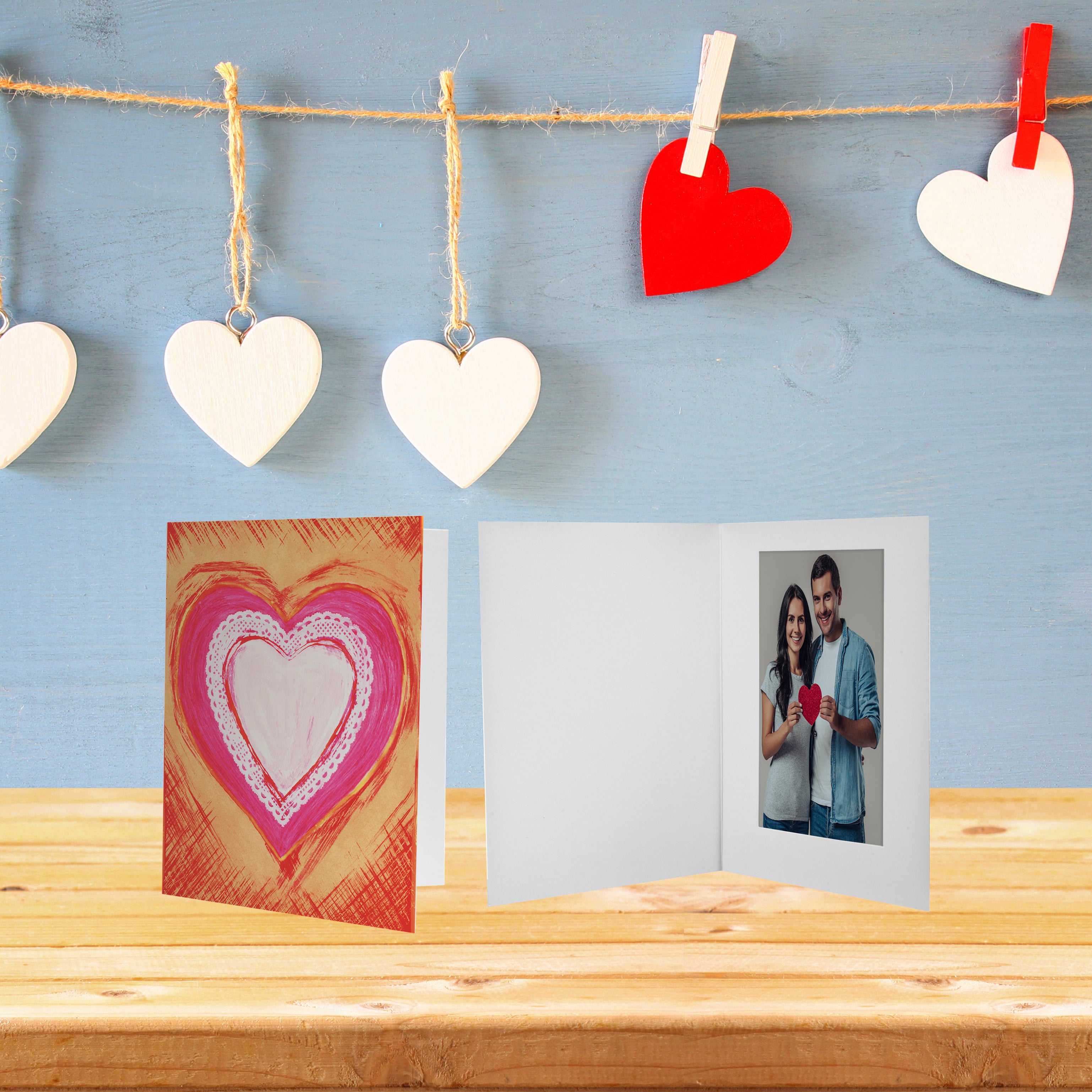Carpeta de fotos de corazón
