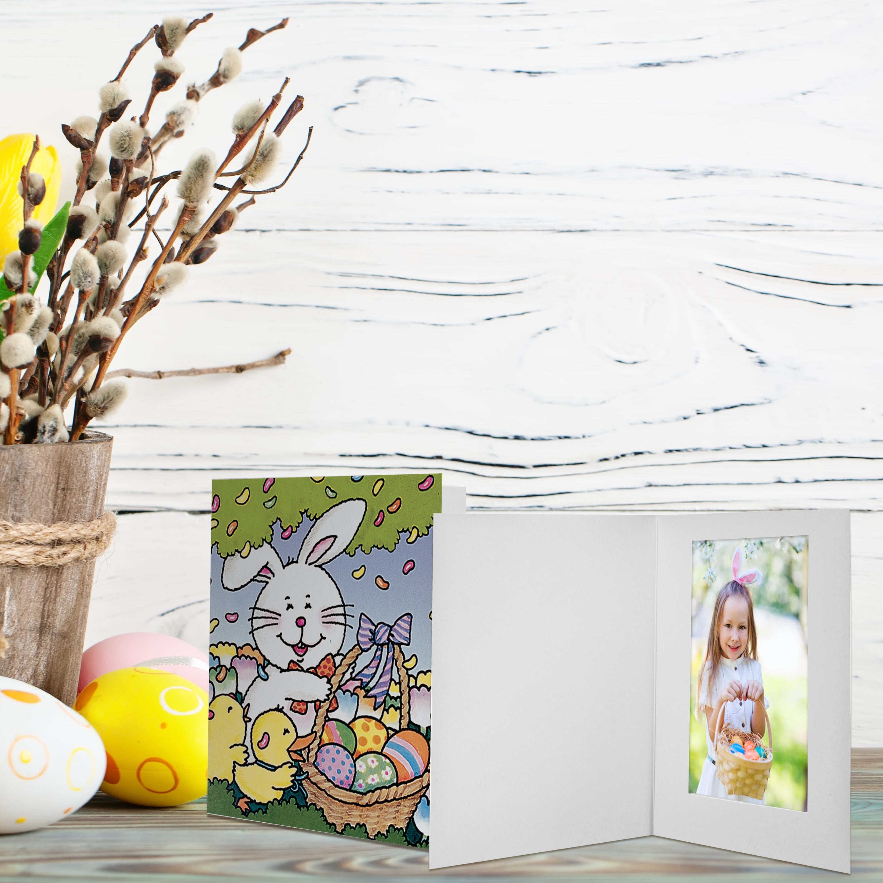 Easter Bunny Basket Photo Mounts