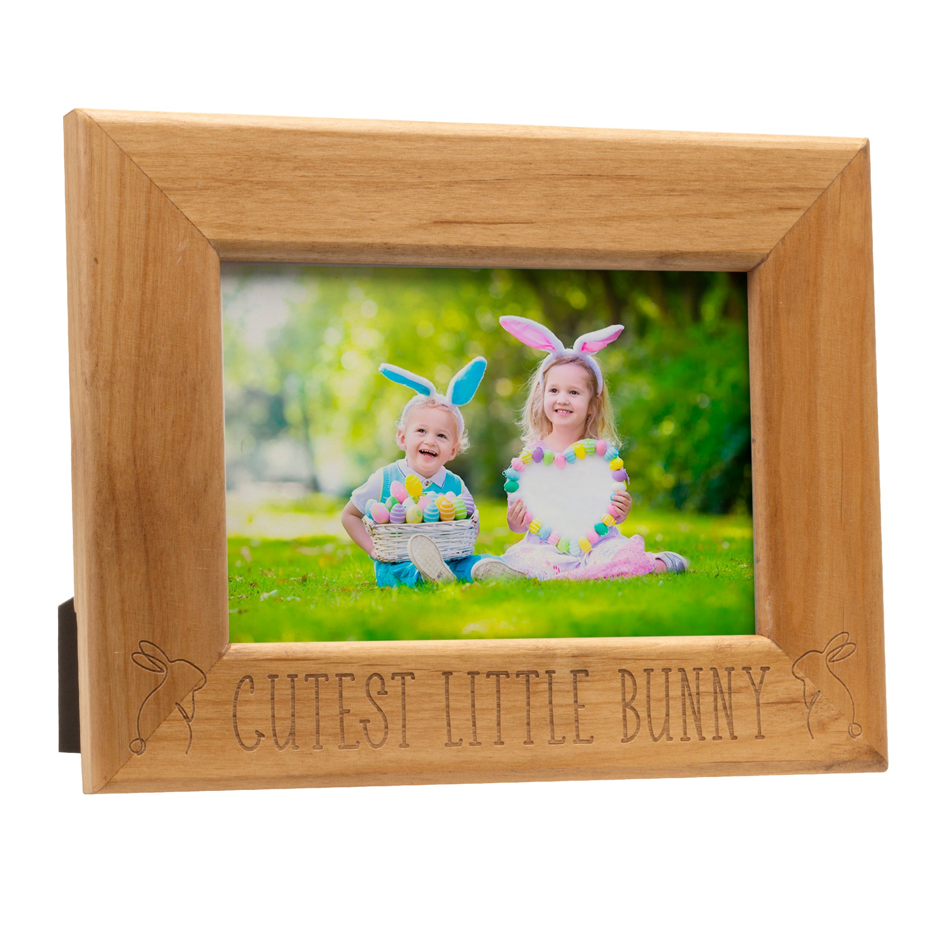 Alder Wood Cutest Little Bunny 6" x 4" Picture Frame