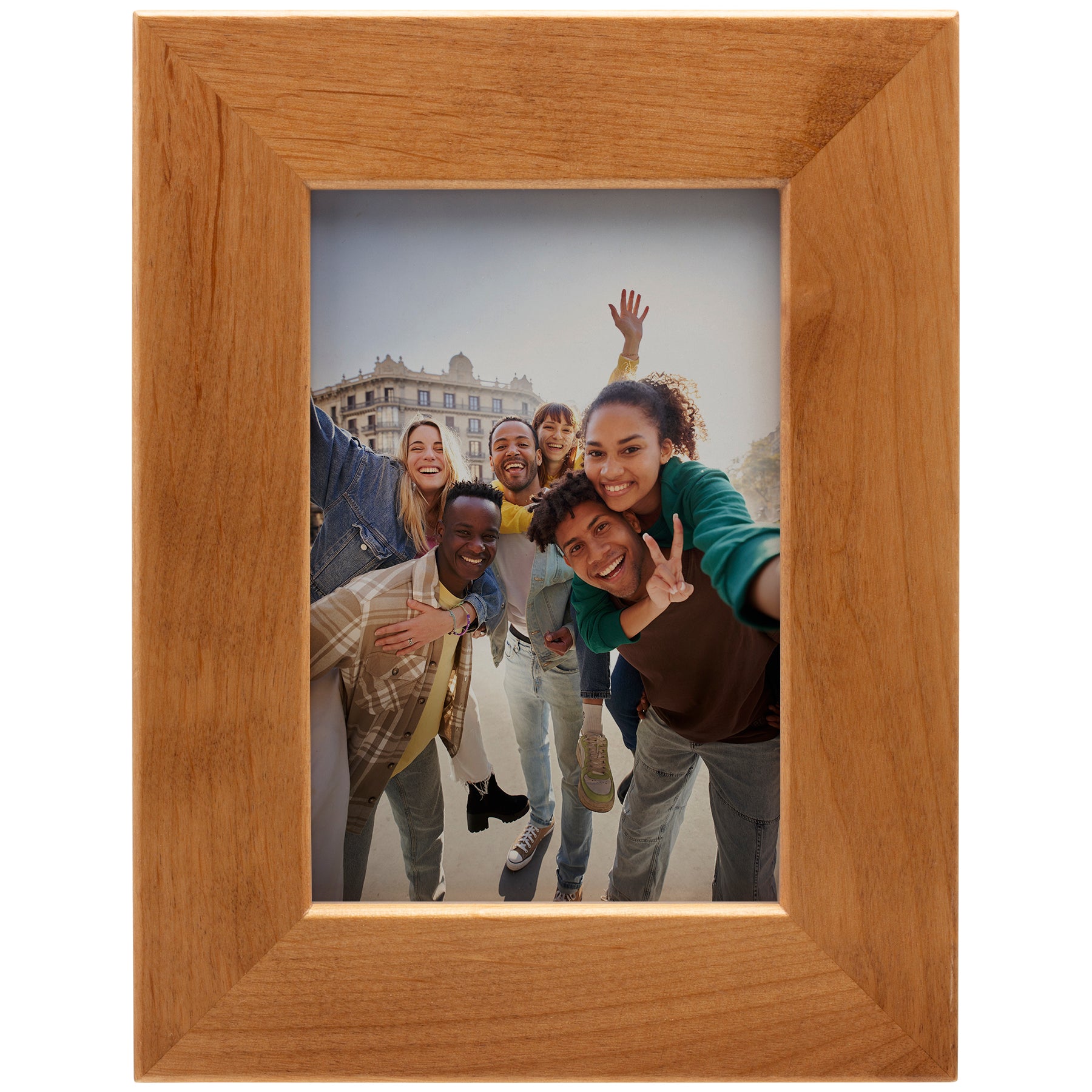 Custom Laser Engraved Wood Picture Frame