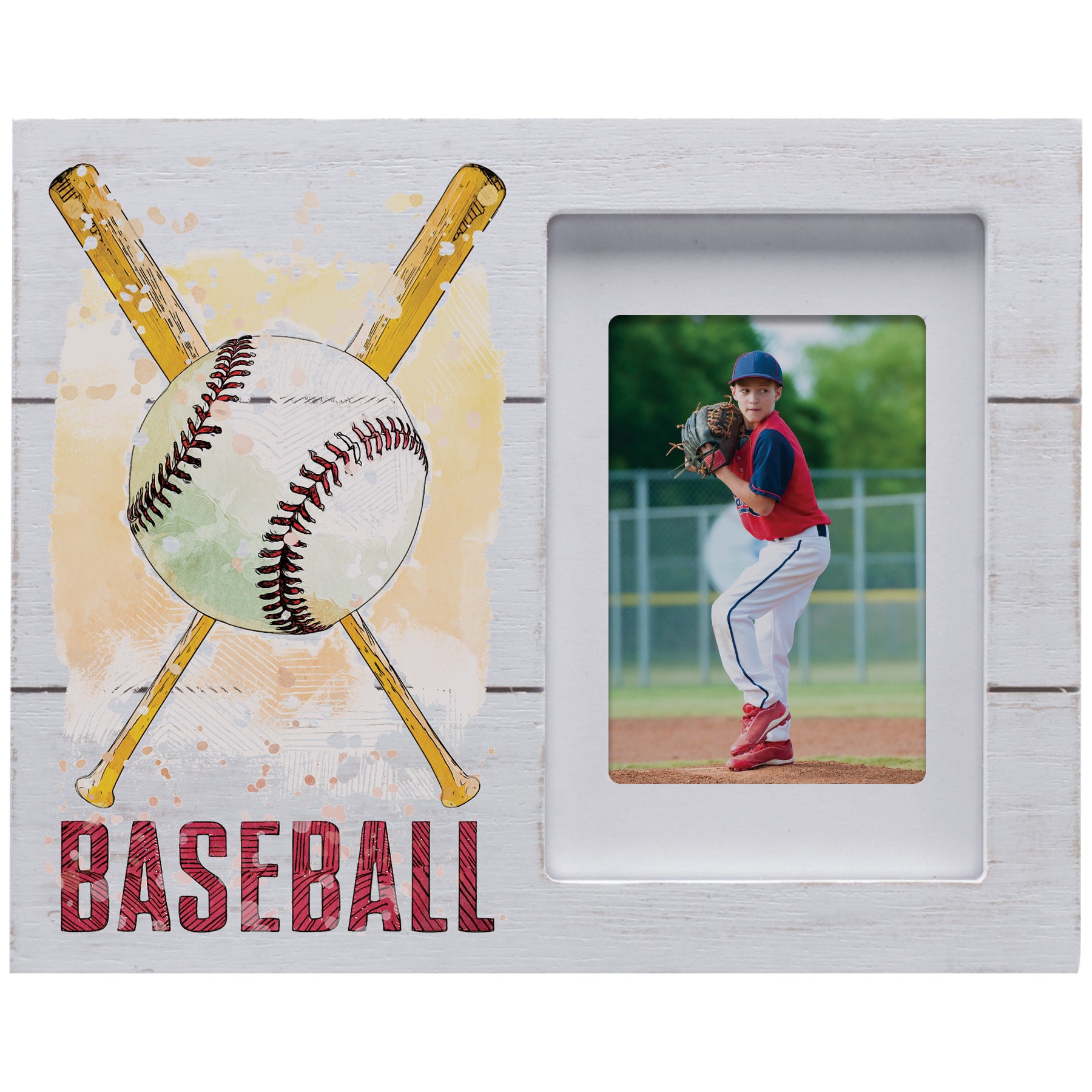 Distressed Wood Sports Picture Frames