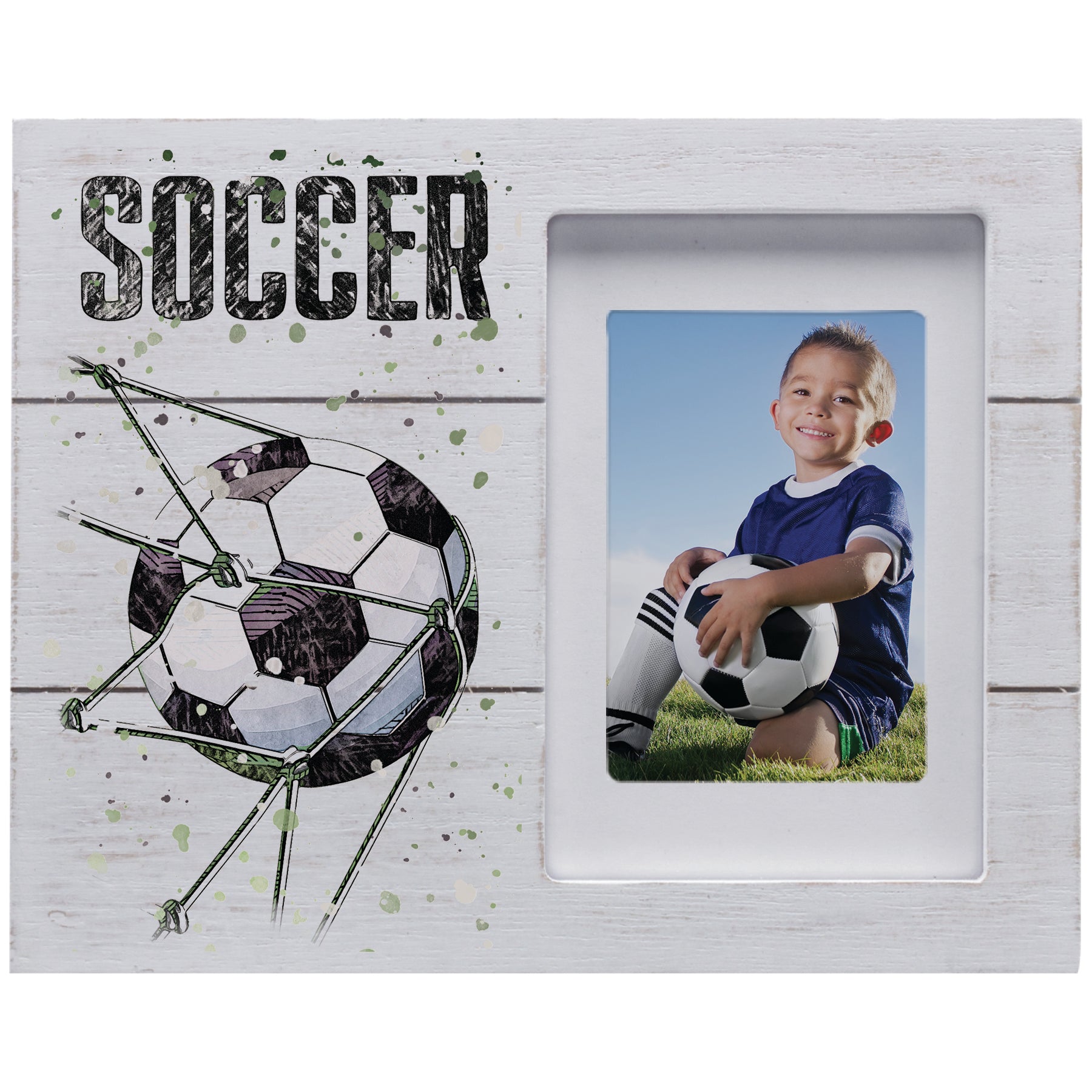 Distressed Wood Sports Picture Frames