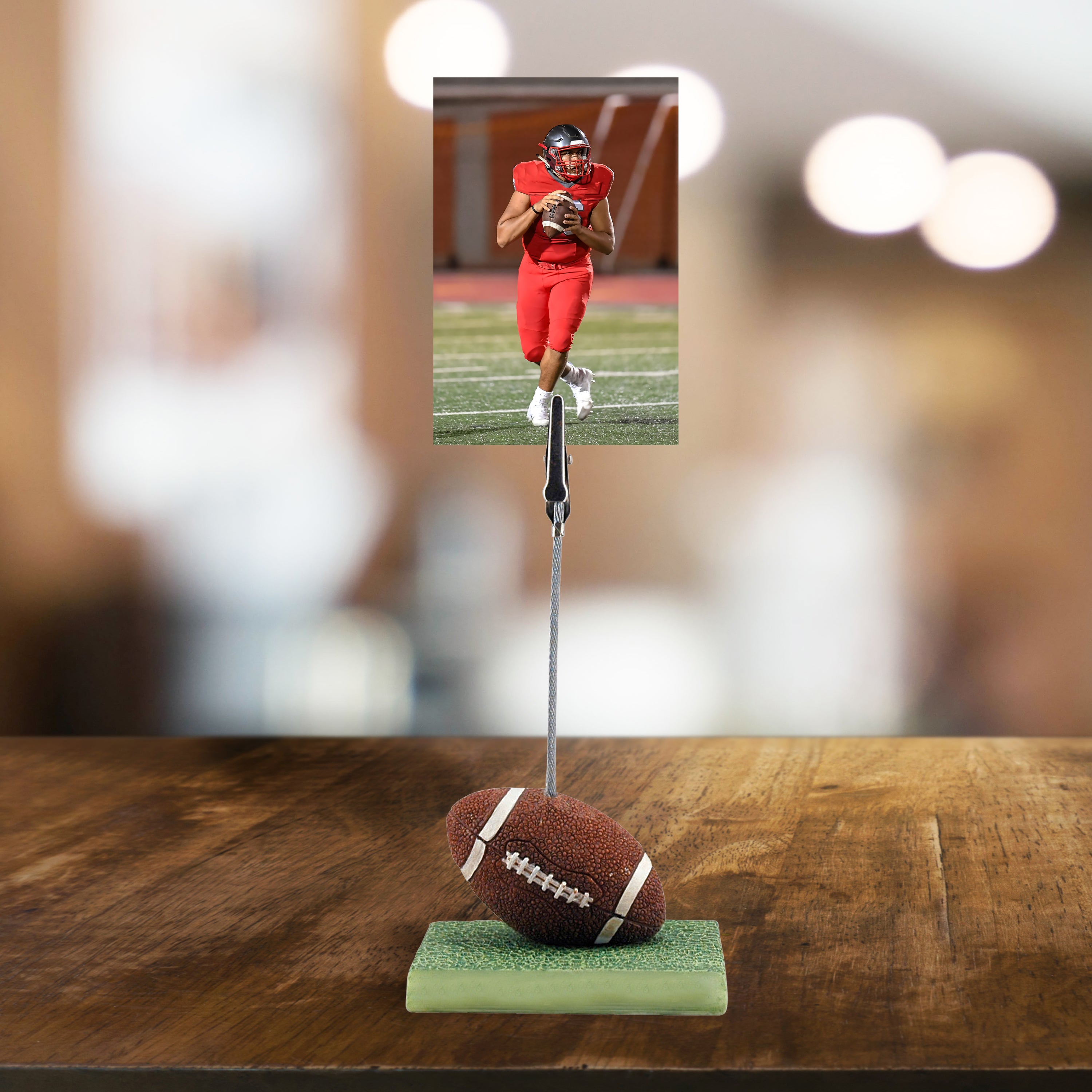 Soporte de clip para fotos de resina para pelota deportiva