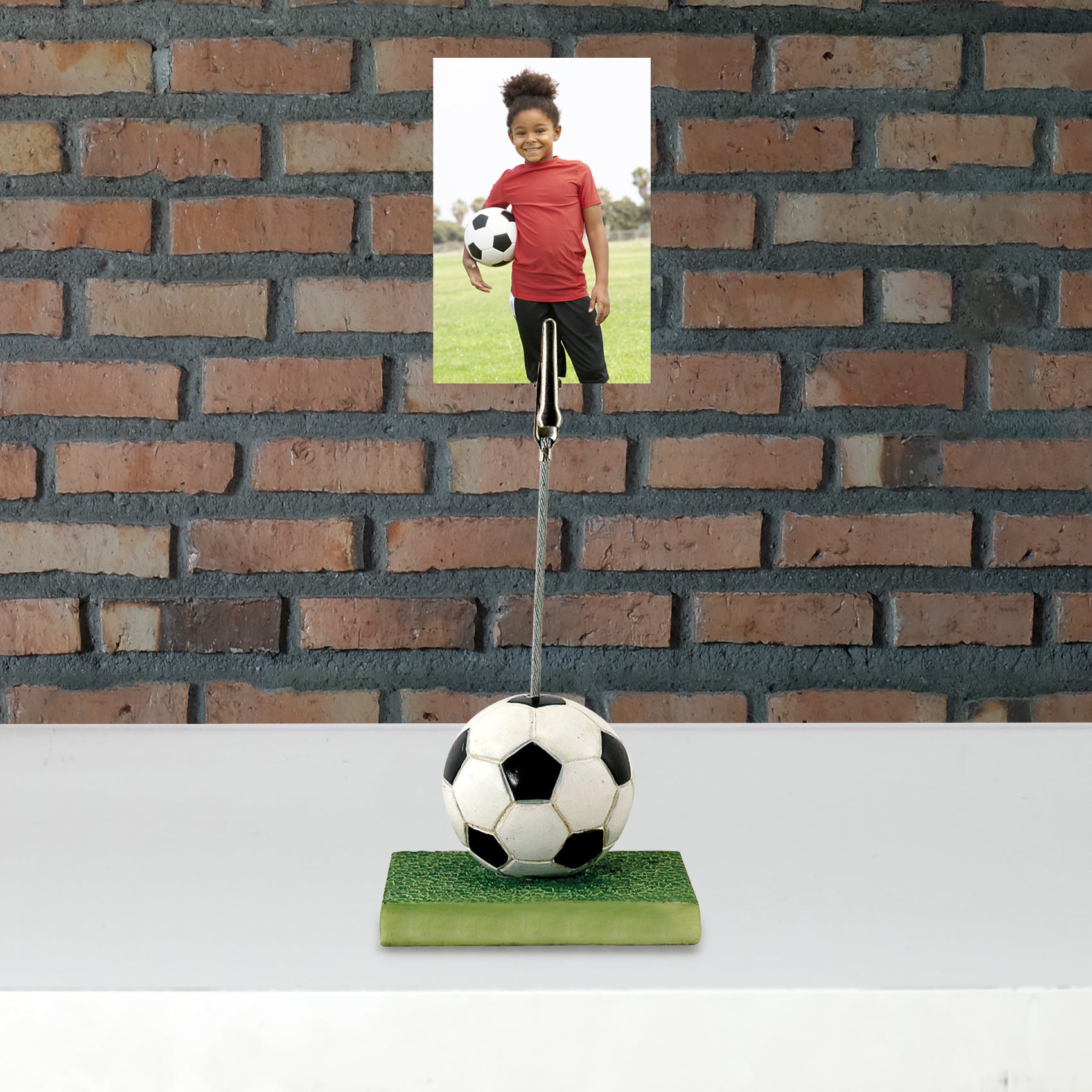 Sports Ball Resin Photo Clip Stand