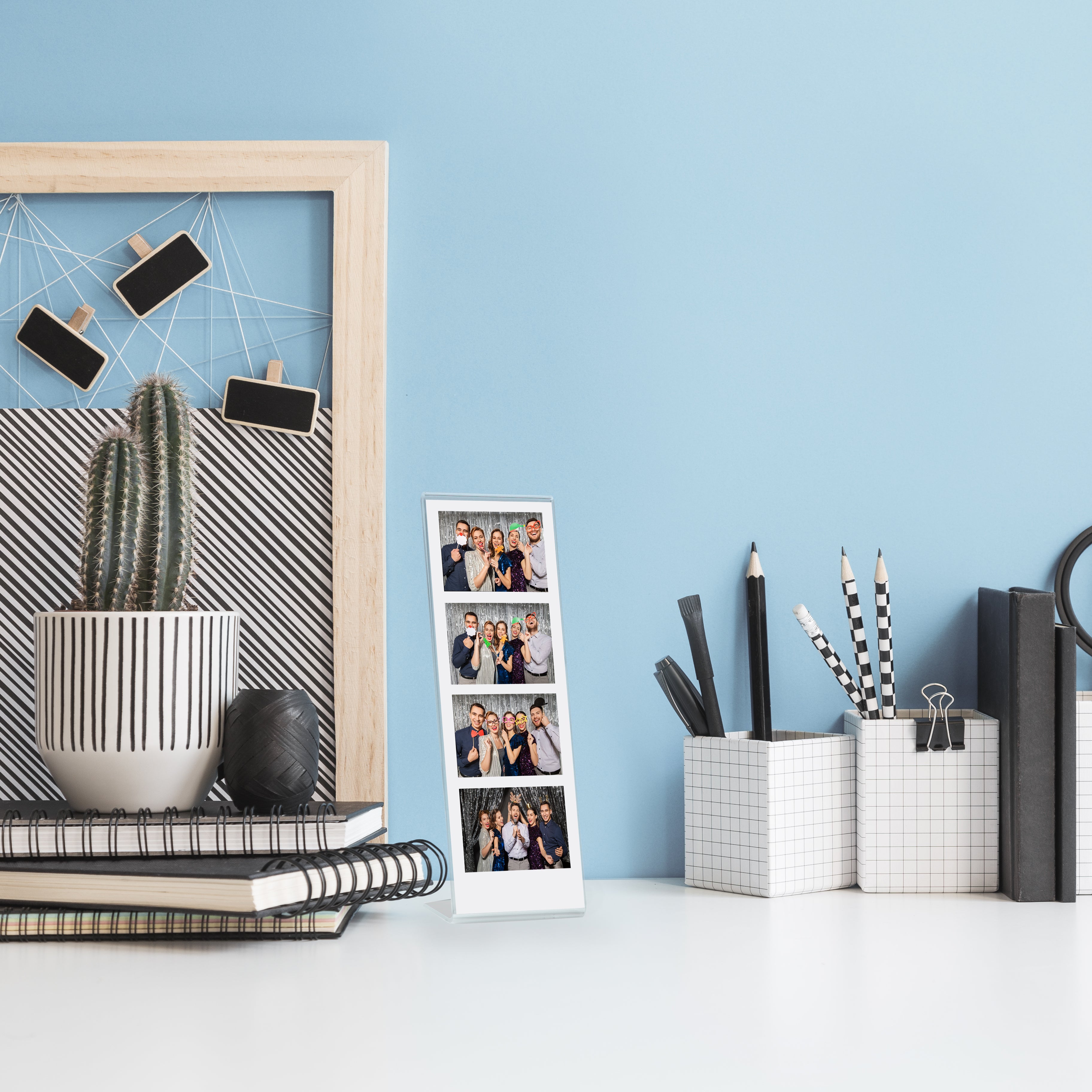 Photo Strip Acrylic Bent Easel Frame