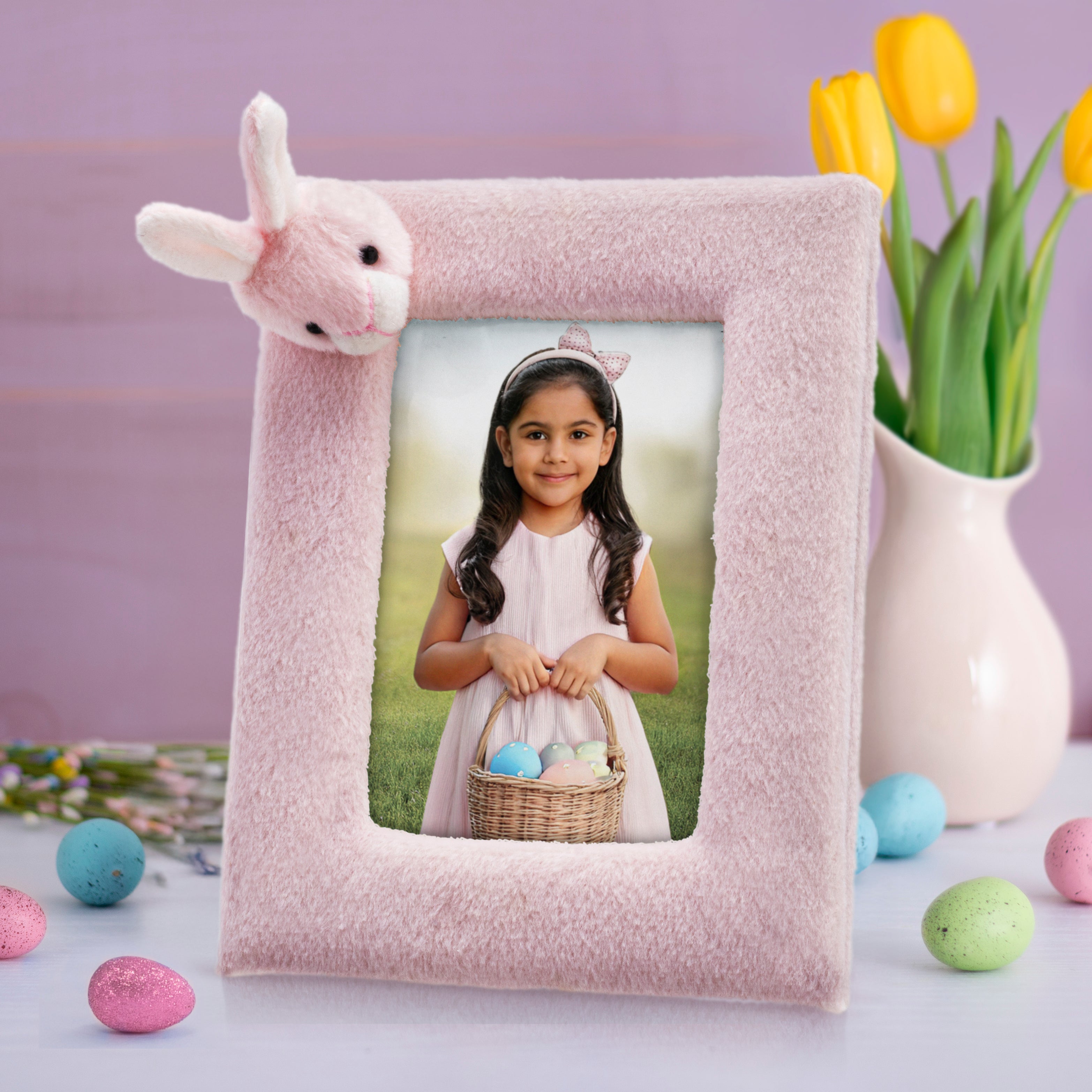 Soft Touch Bunny Picture Frame