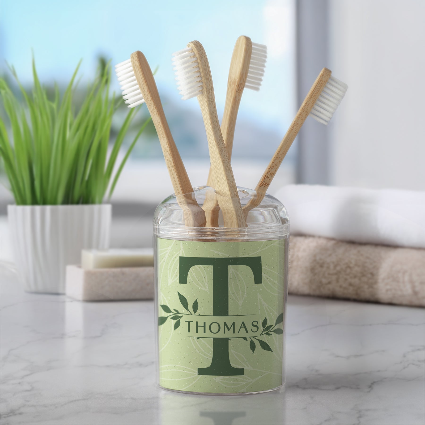 Crea tu propio soporte para cepillos de dientes