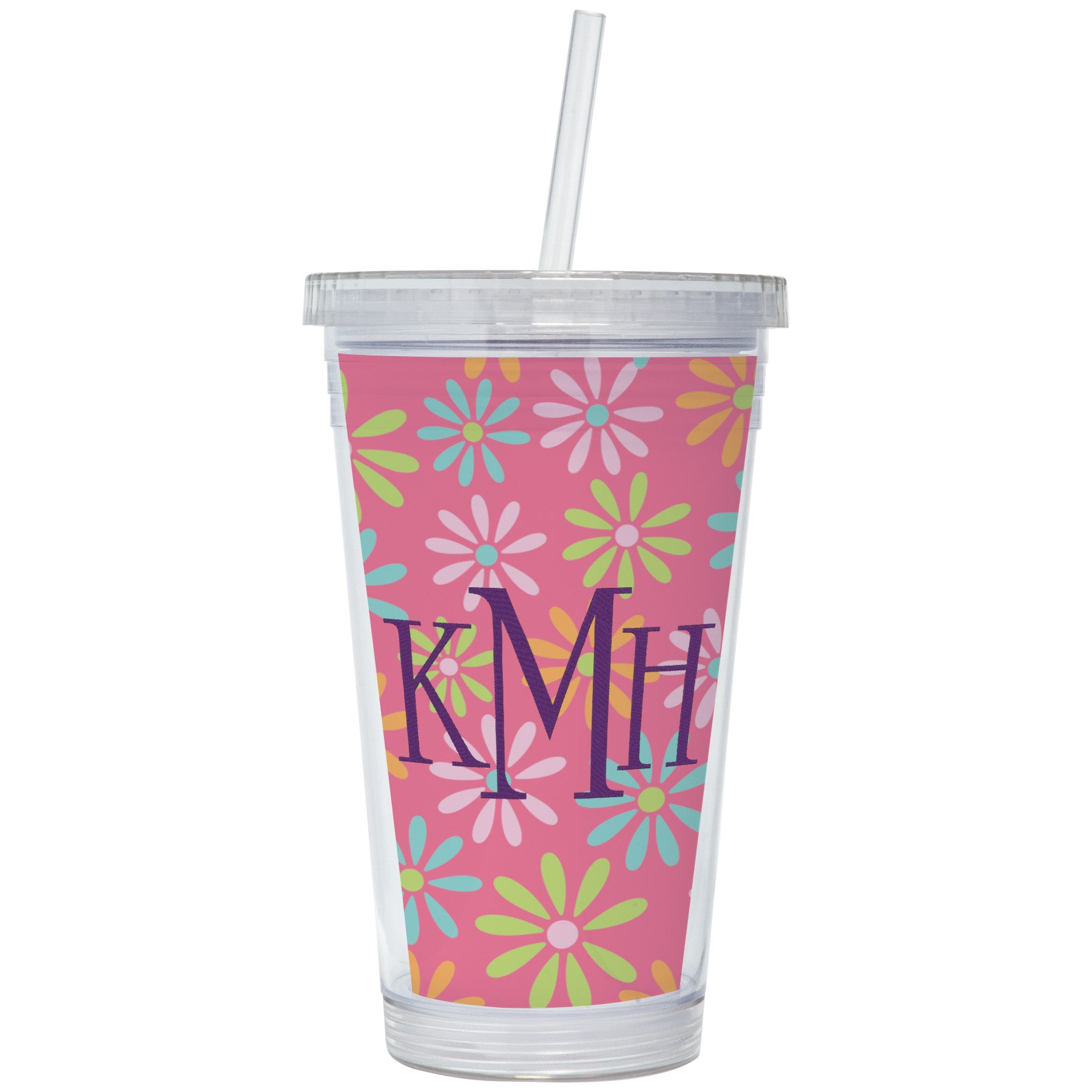 16 oz. Acrylic Tumbler with Straw