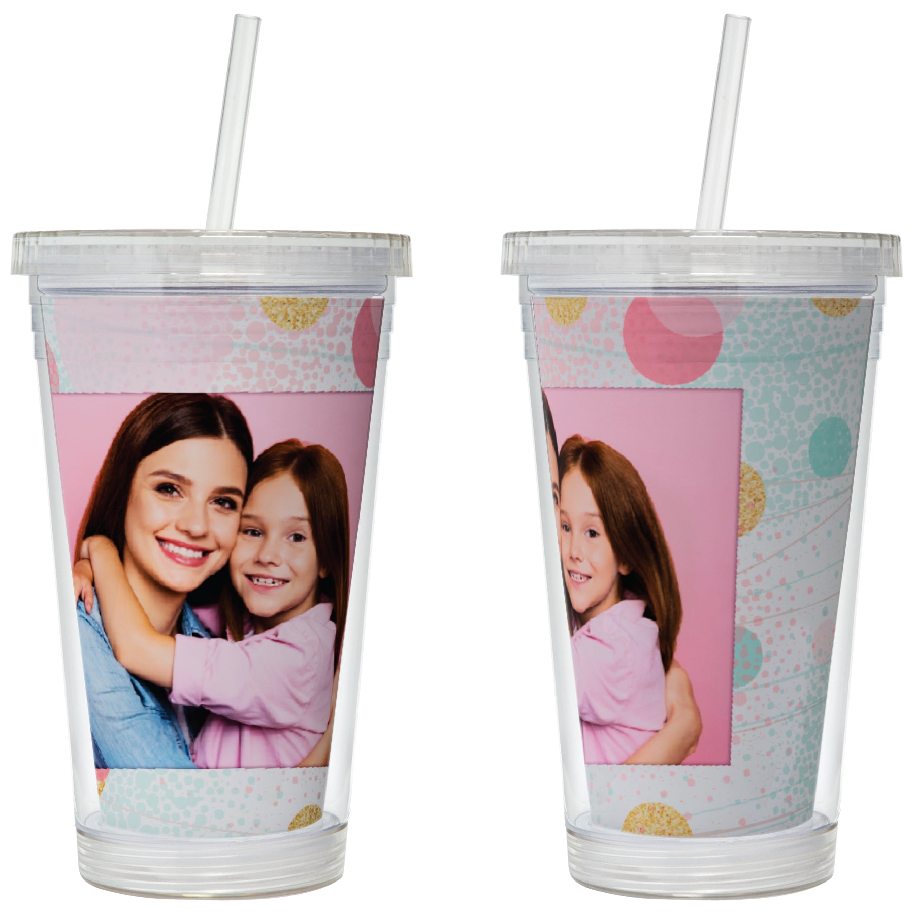 16 oz. Acrylic Tumbler with Straw