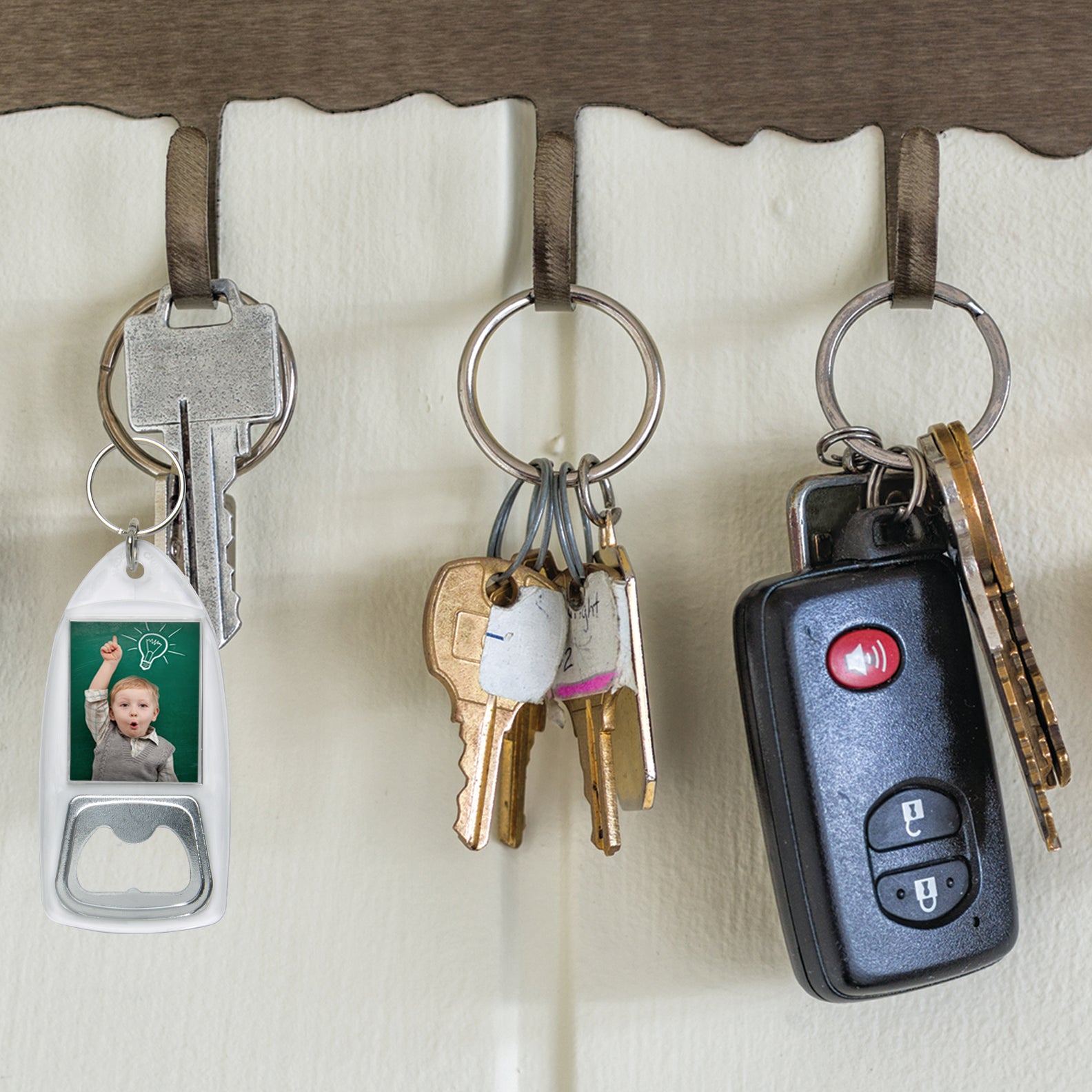 Bottle Opener Photo Keychain