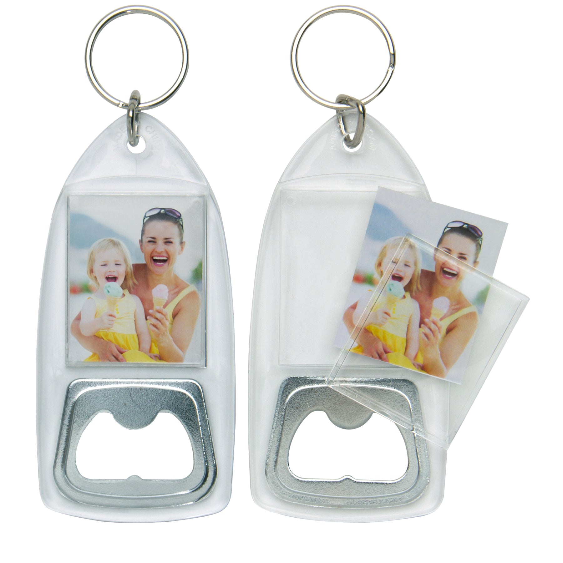 Bottle Opener Photo Keychain