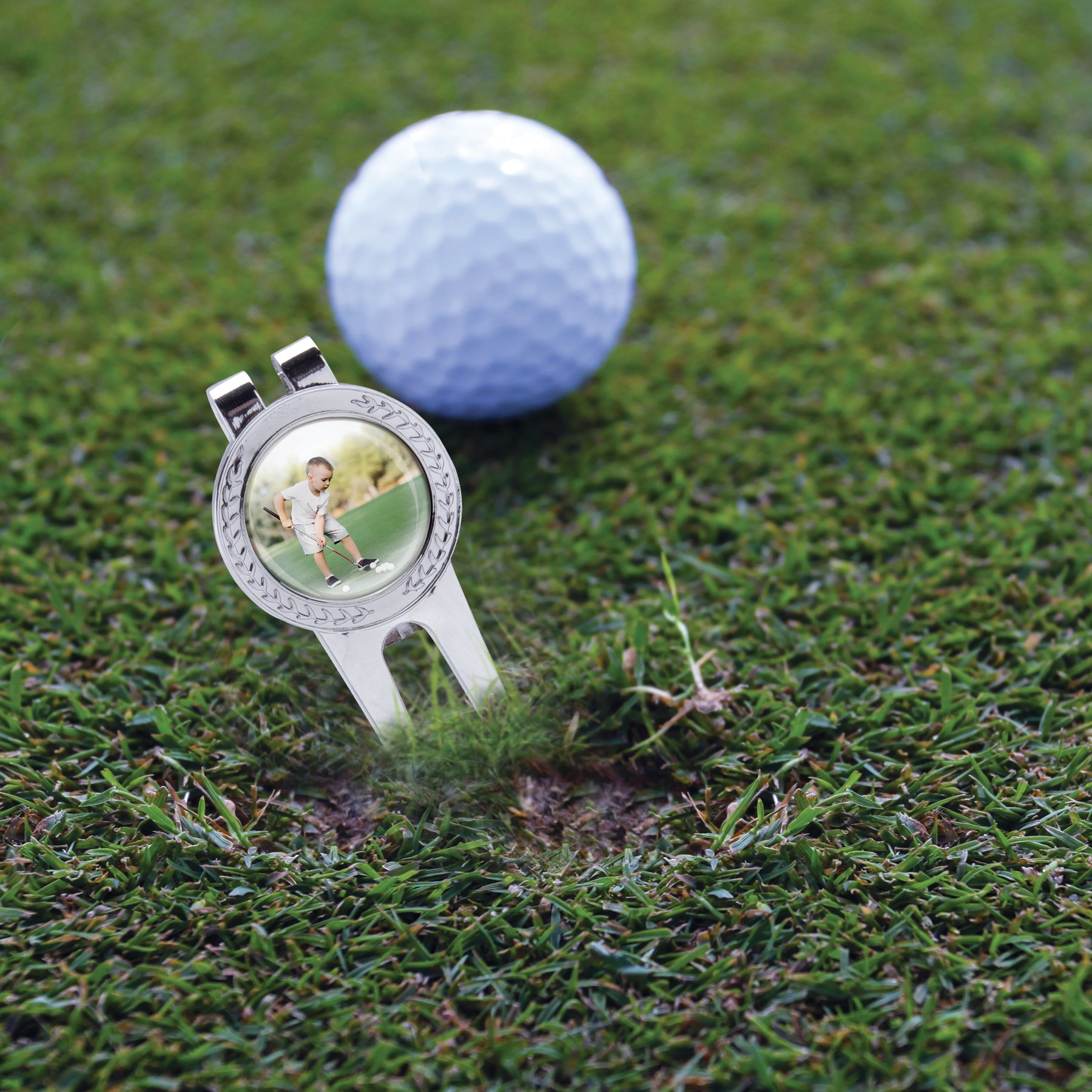 Set de regalo con fotografías de golf