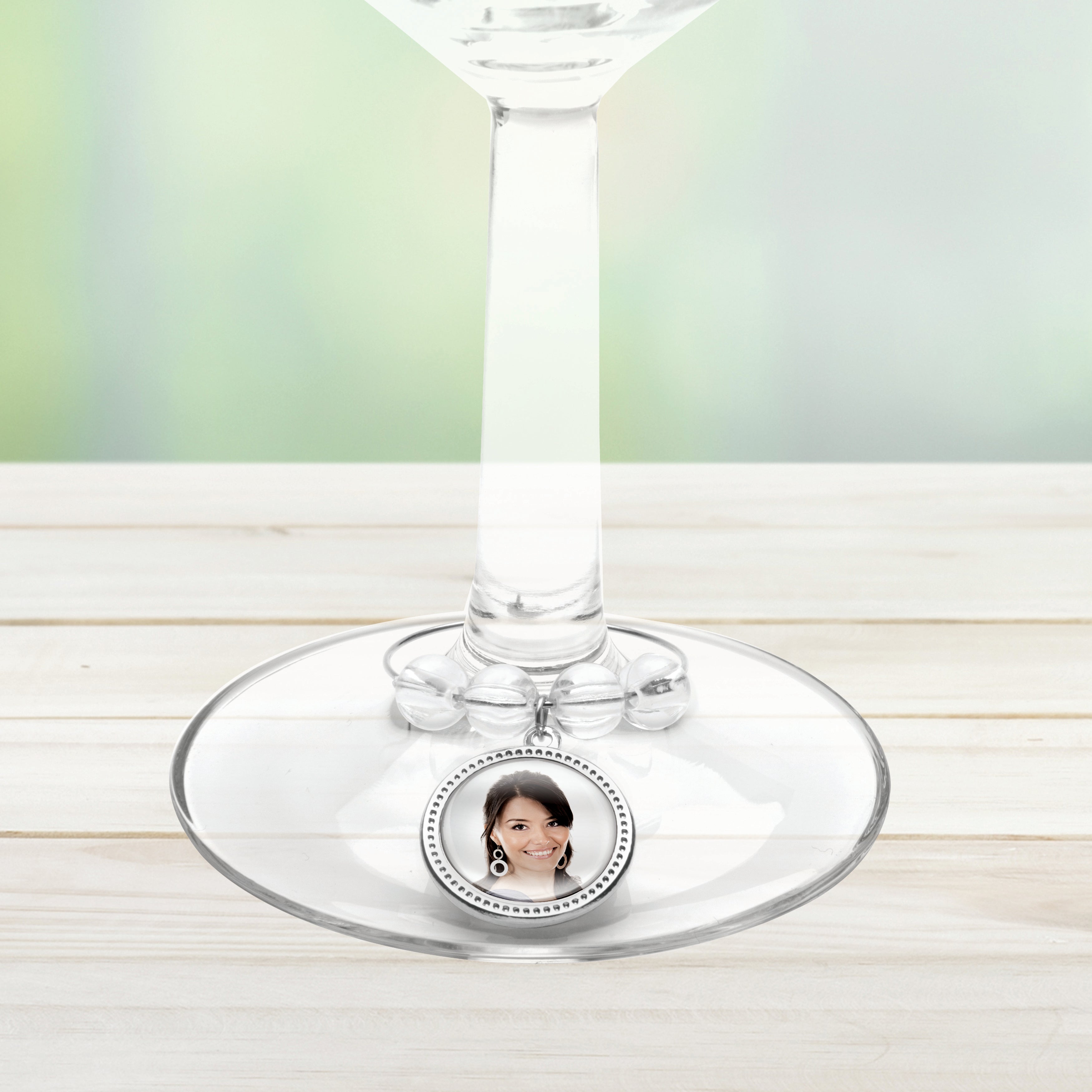 Photo Wine Glass Charms