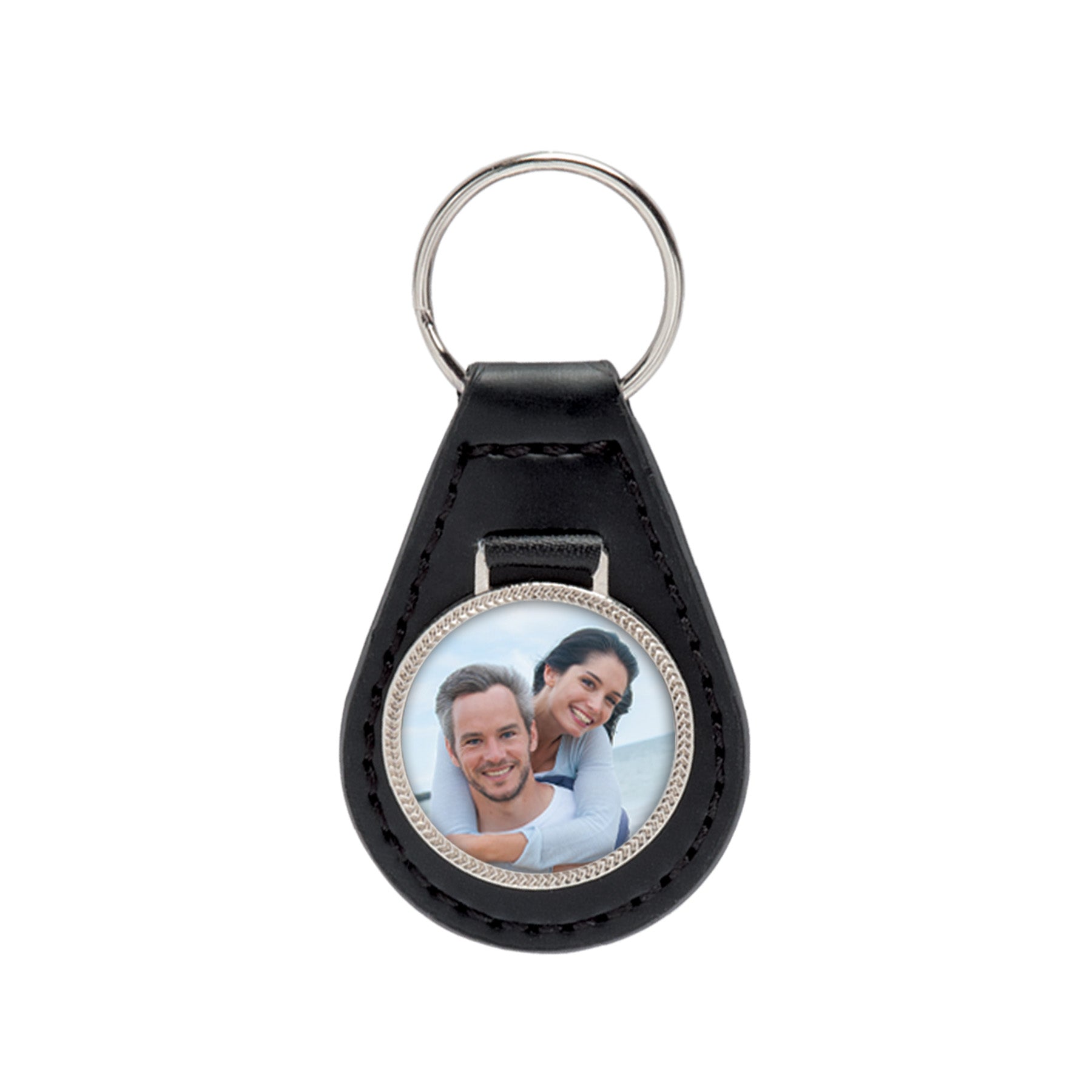 Leather Photo Key Fob