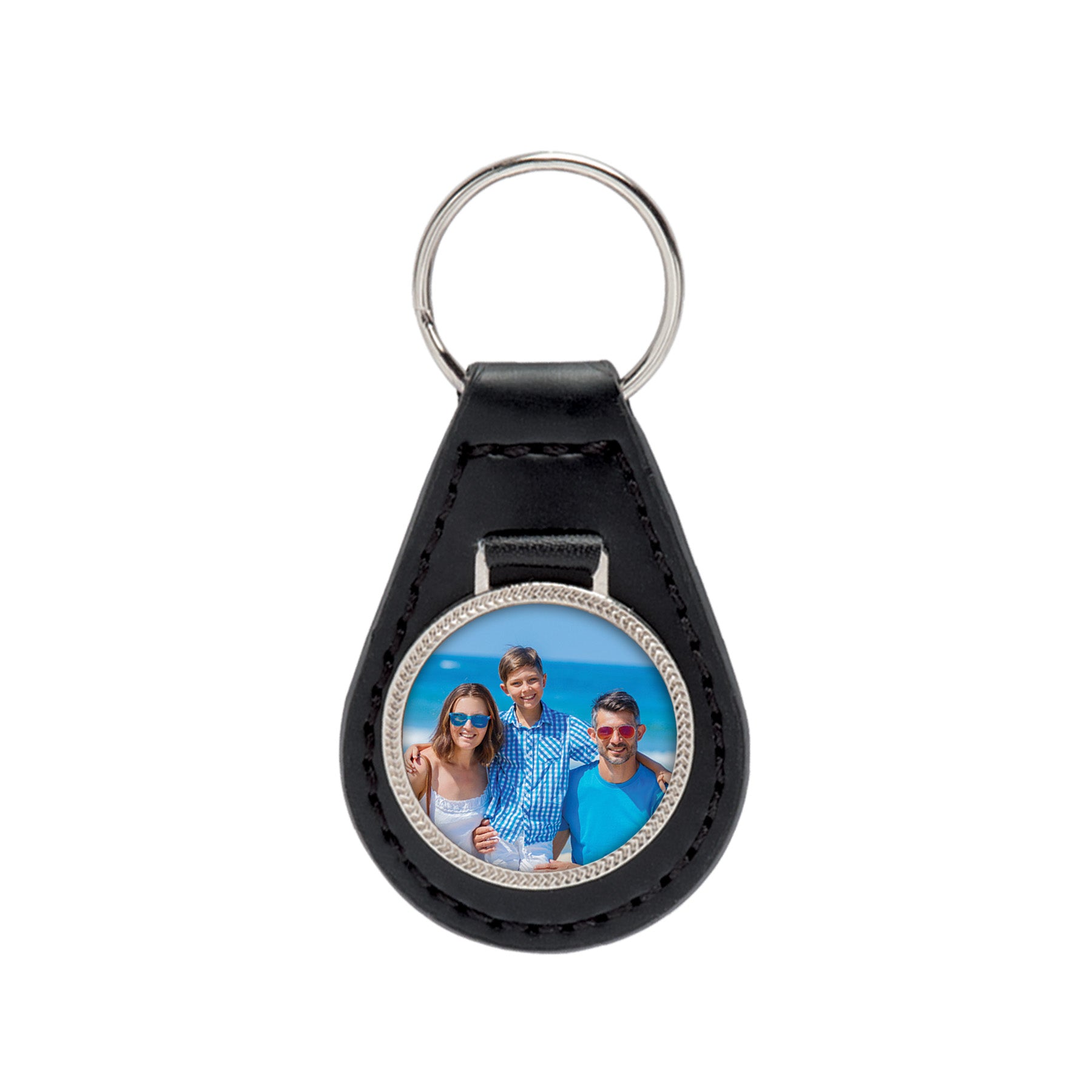 Leather Photo Key Fob