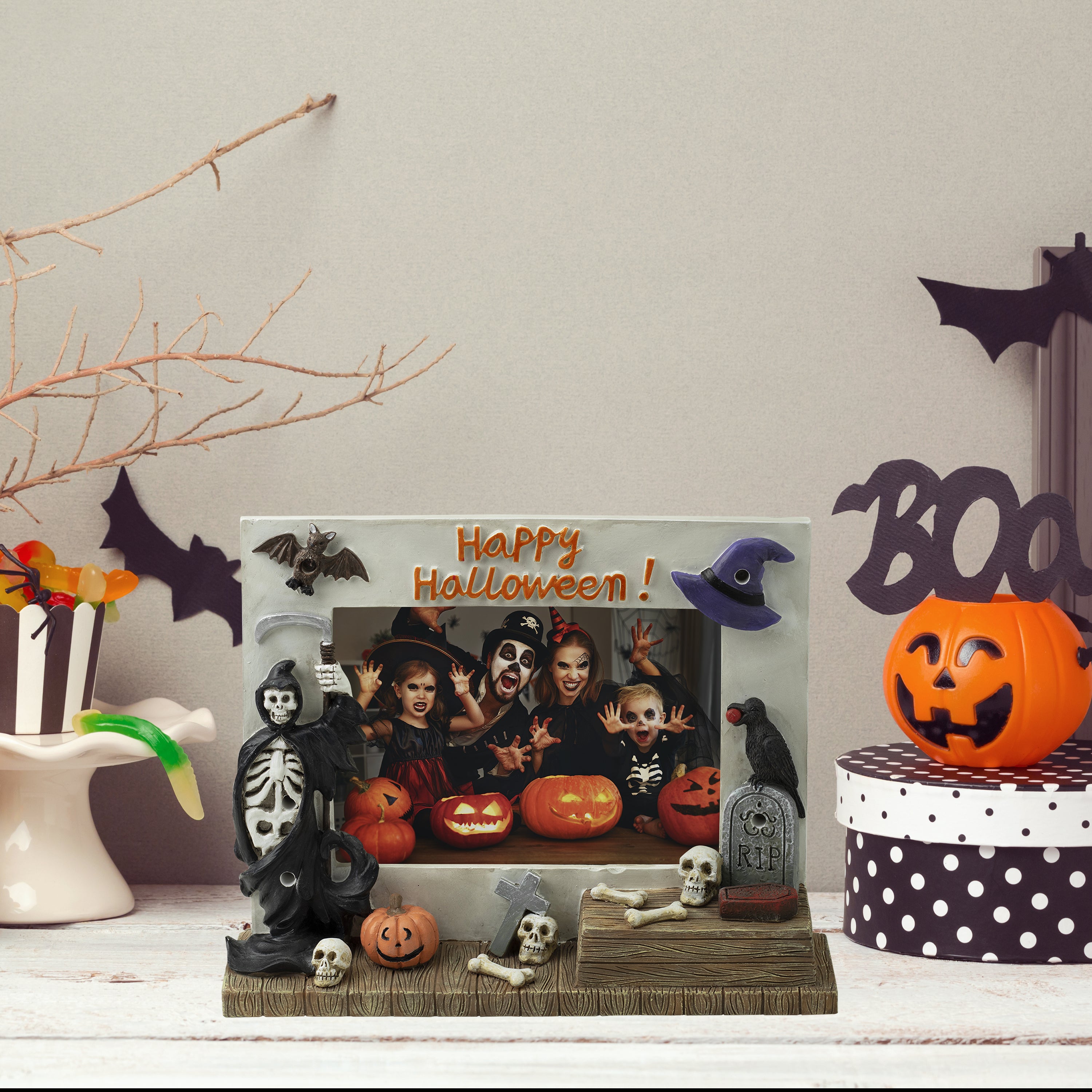 Light Up Halloween Picture Frame