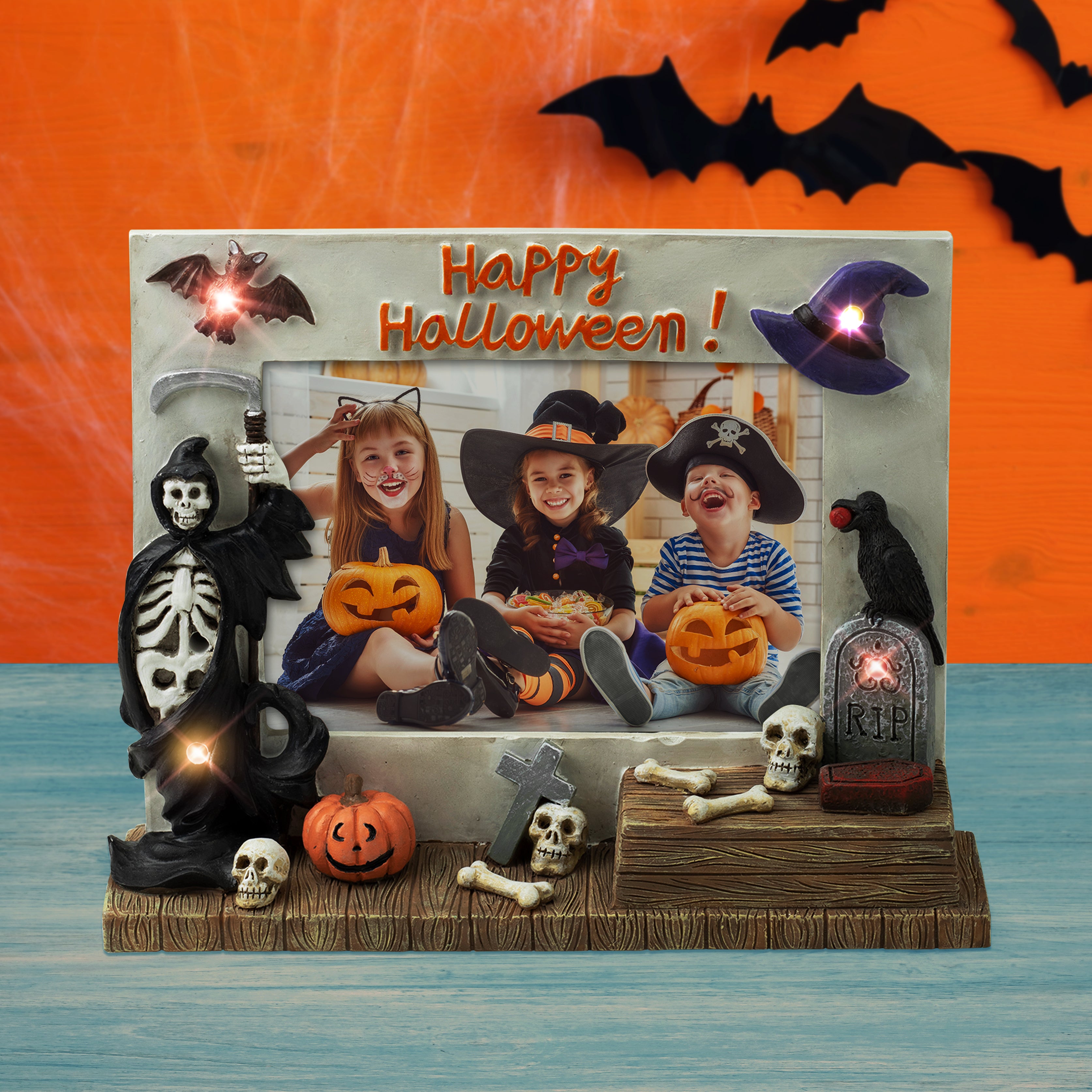 Light Up Halloween Picture Frame