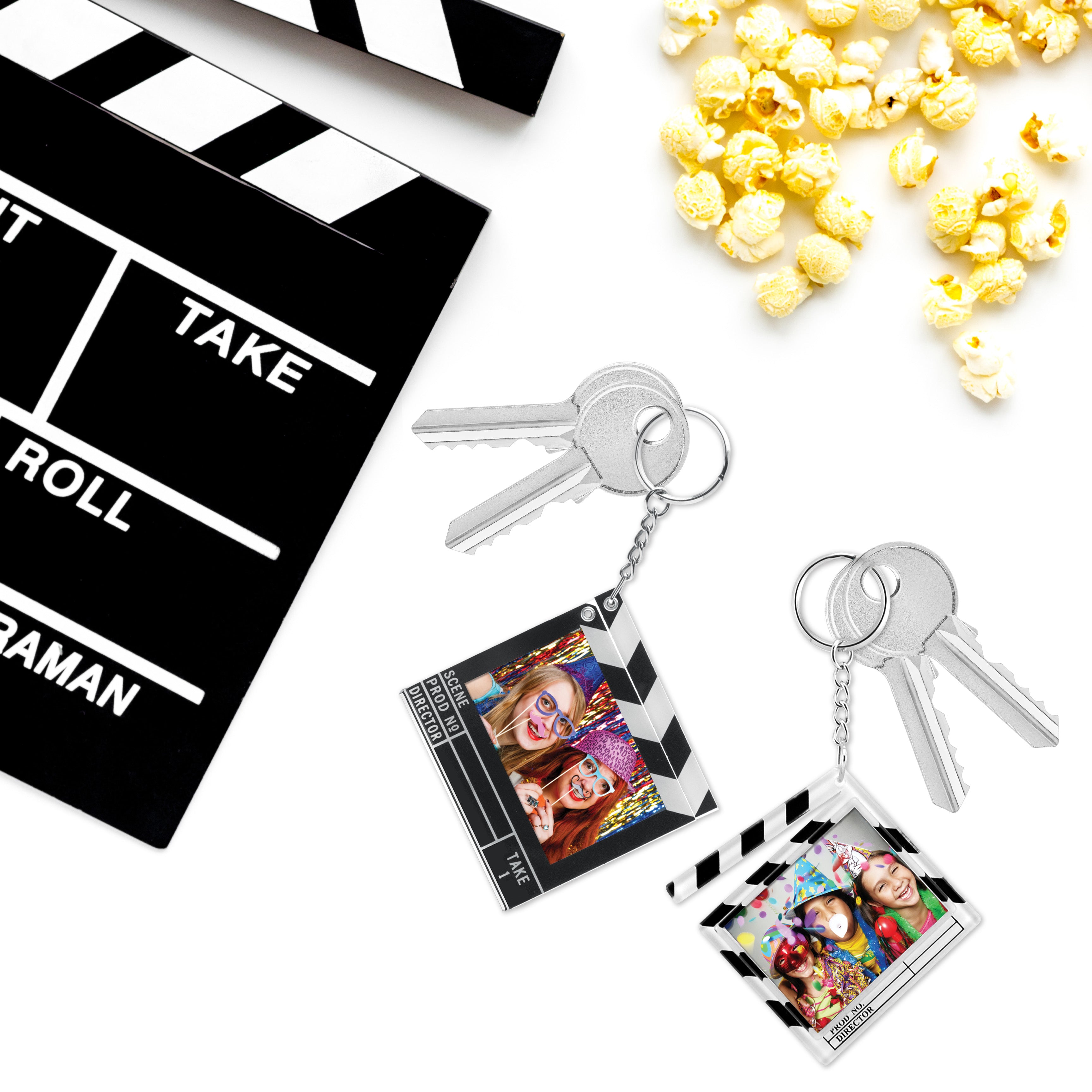 Clapboard Photo Keychain