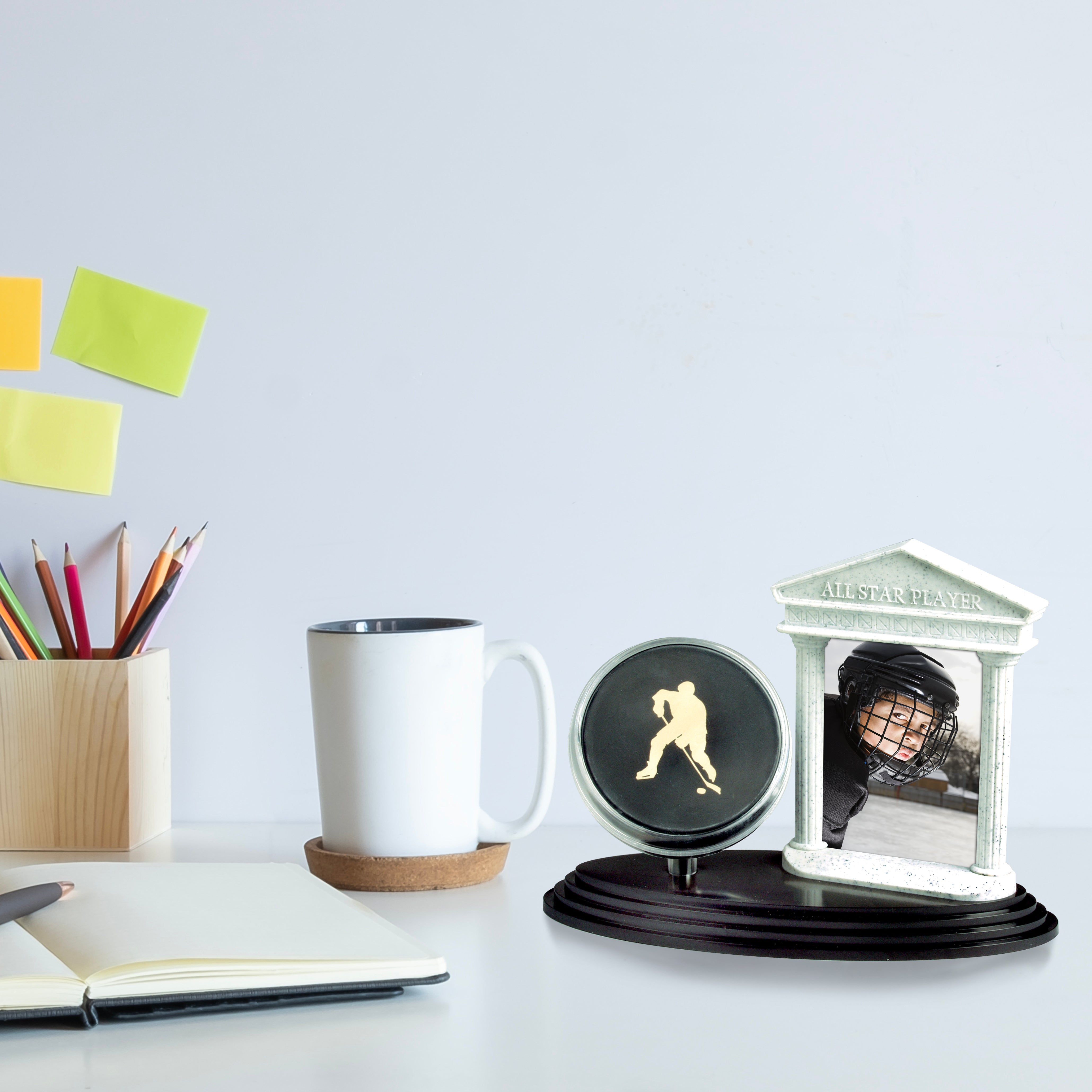 Hockey Puck Photo Trophy