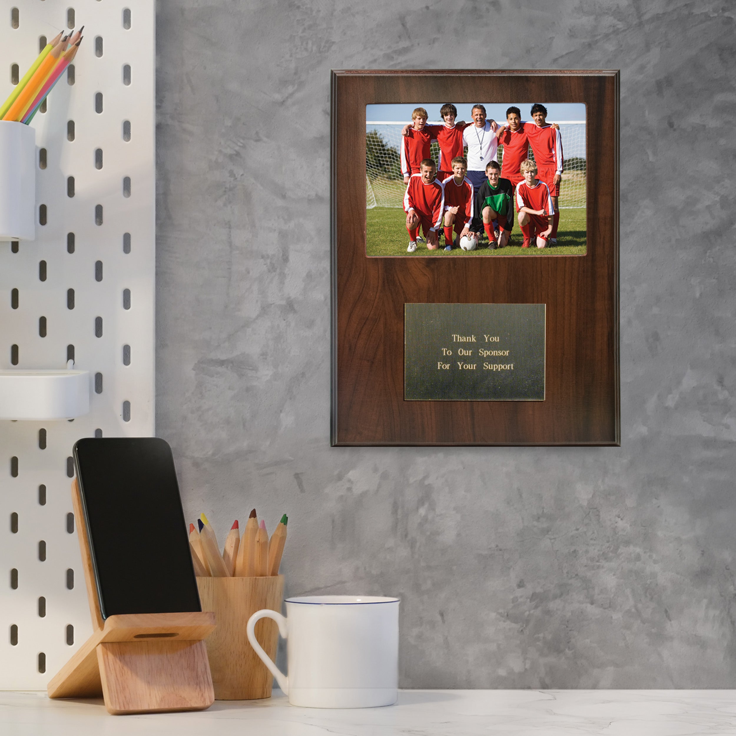 Wood Photo Remembrance Plaques