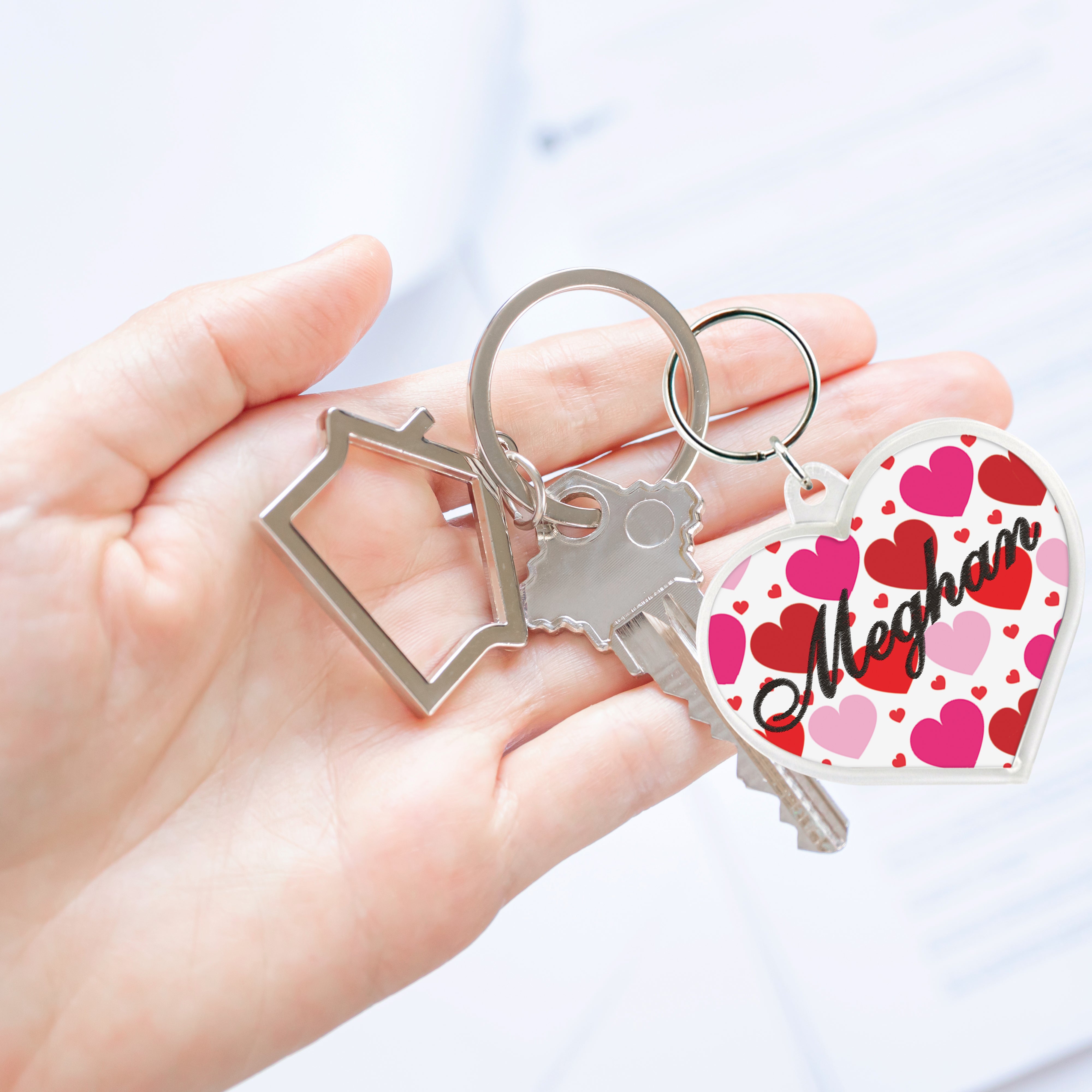 Heart Photo Keychain