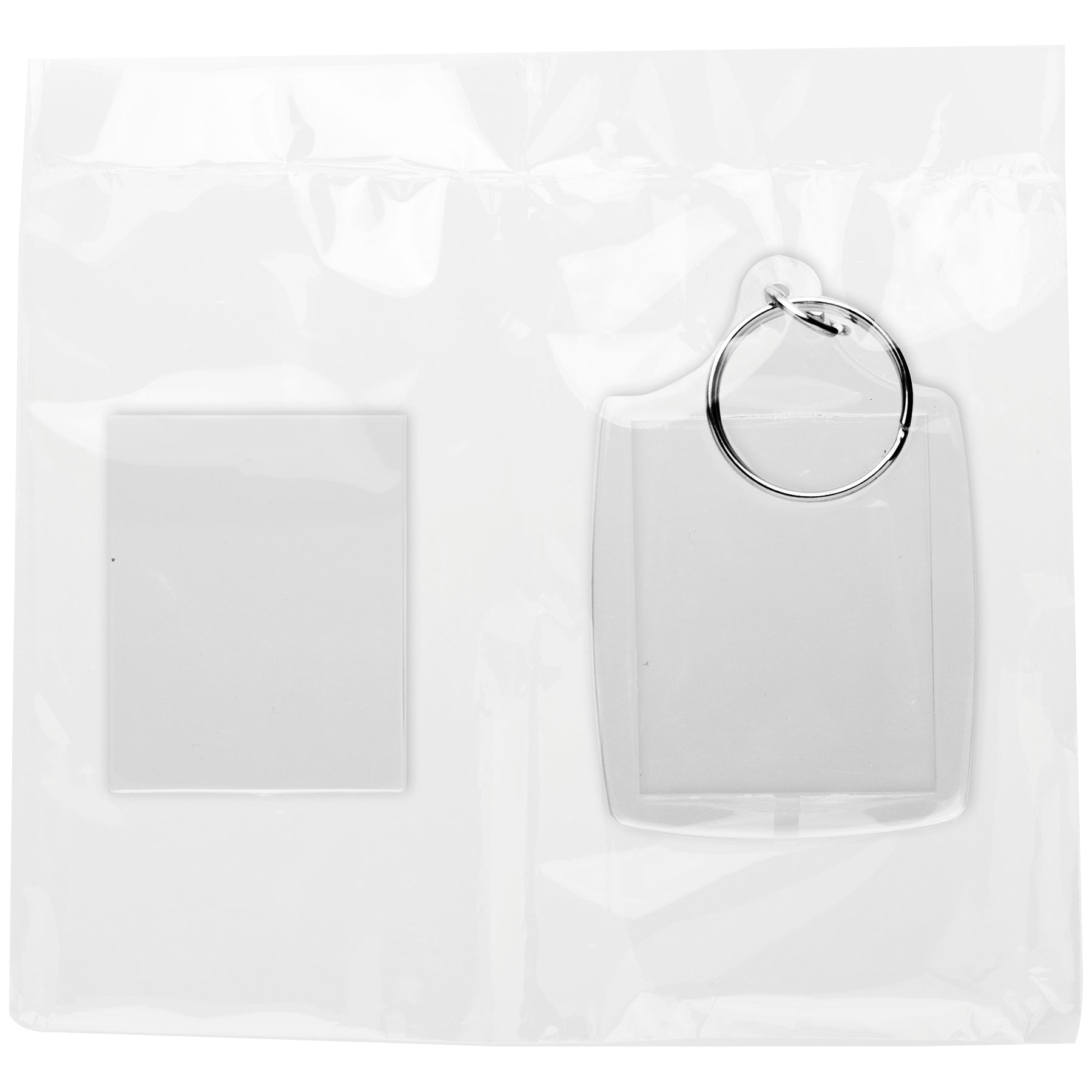Clear Standard Snap-In Photo Keychains