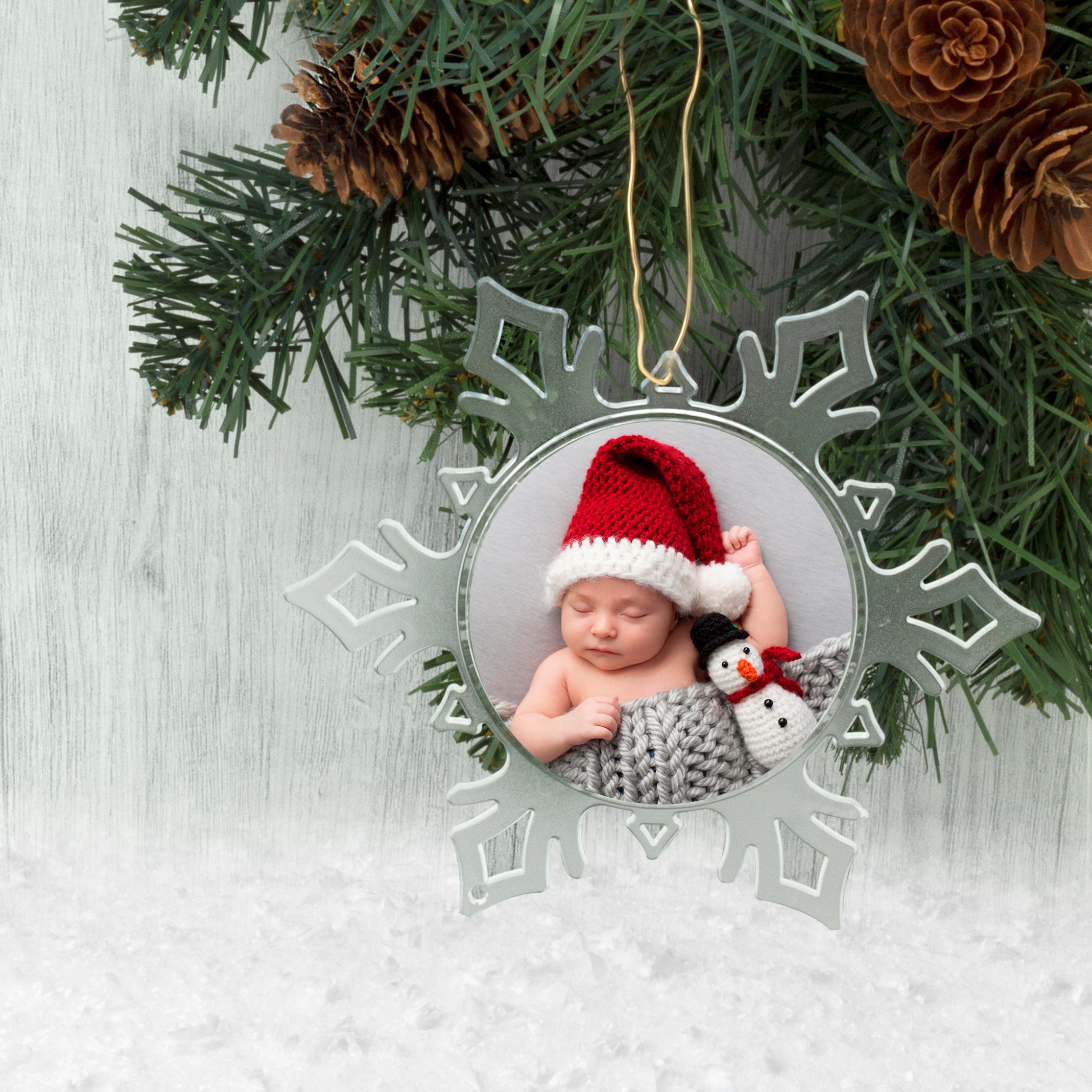 Snowflake Photo Ornament