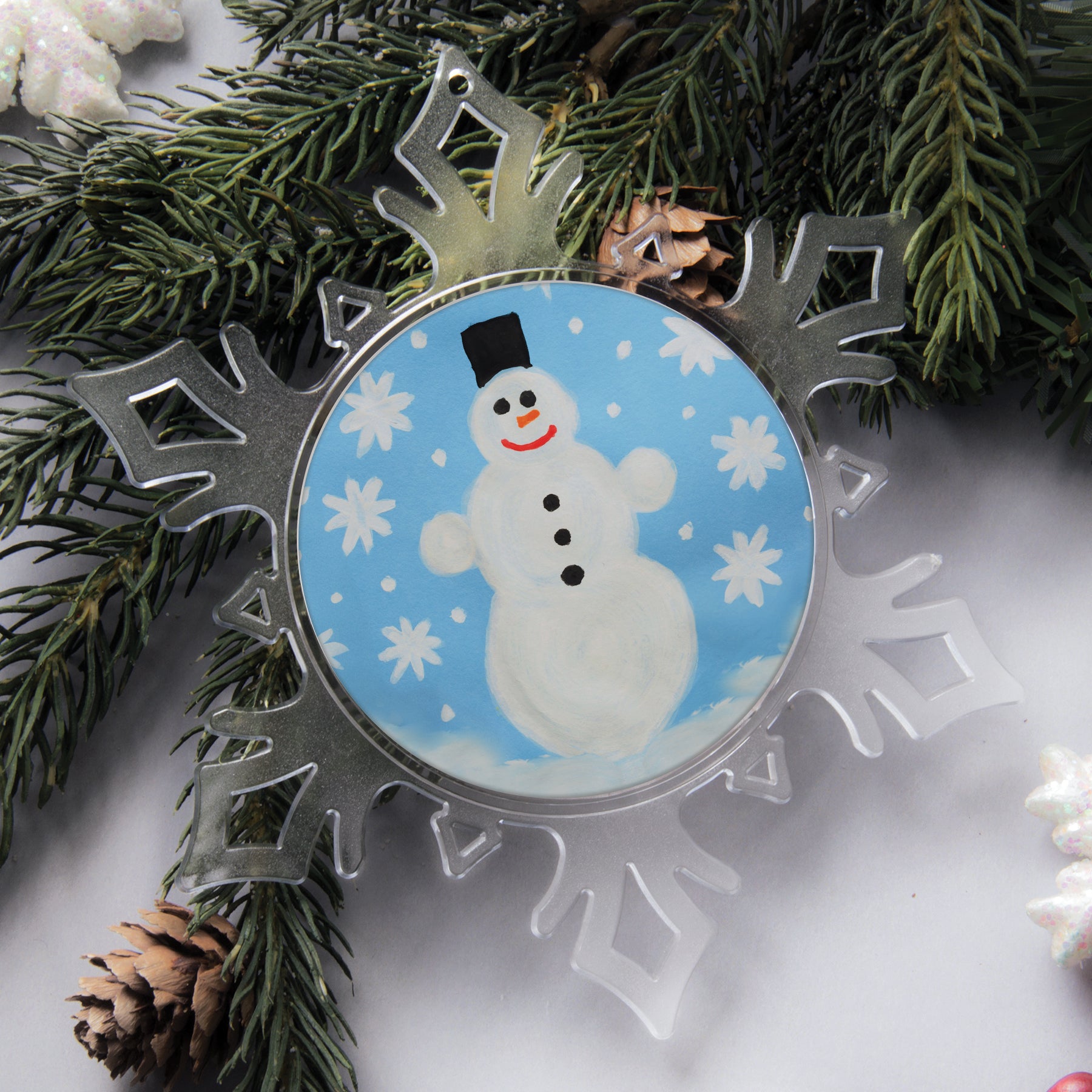 Snowflake Photo Ornament