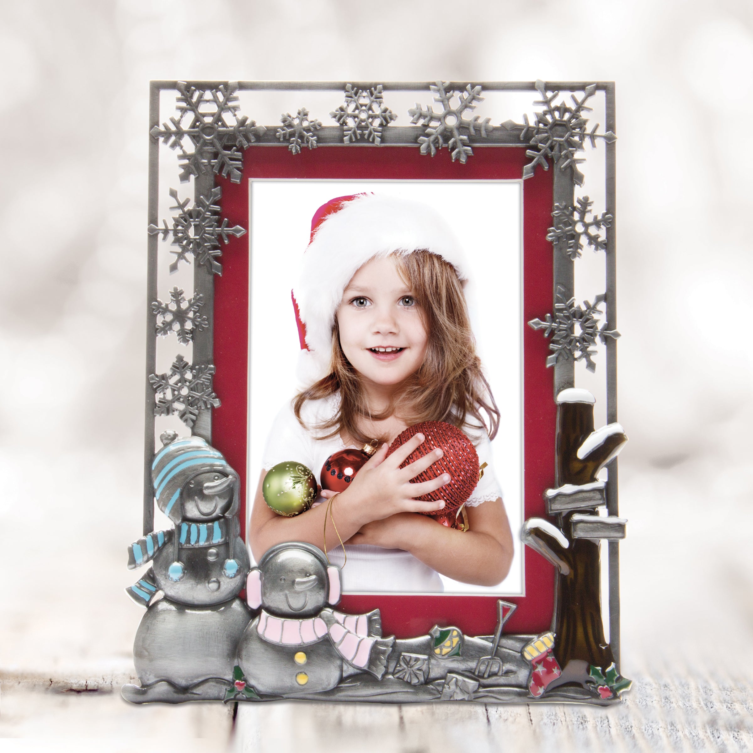 Snowman Pewter Picture Frame