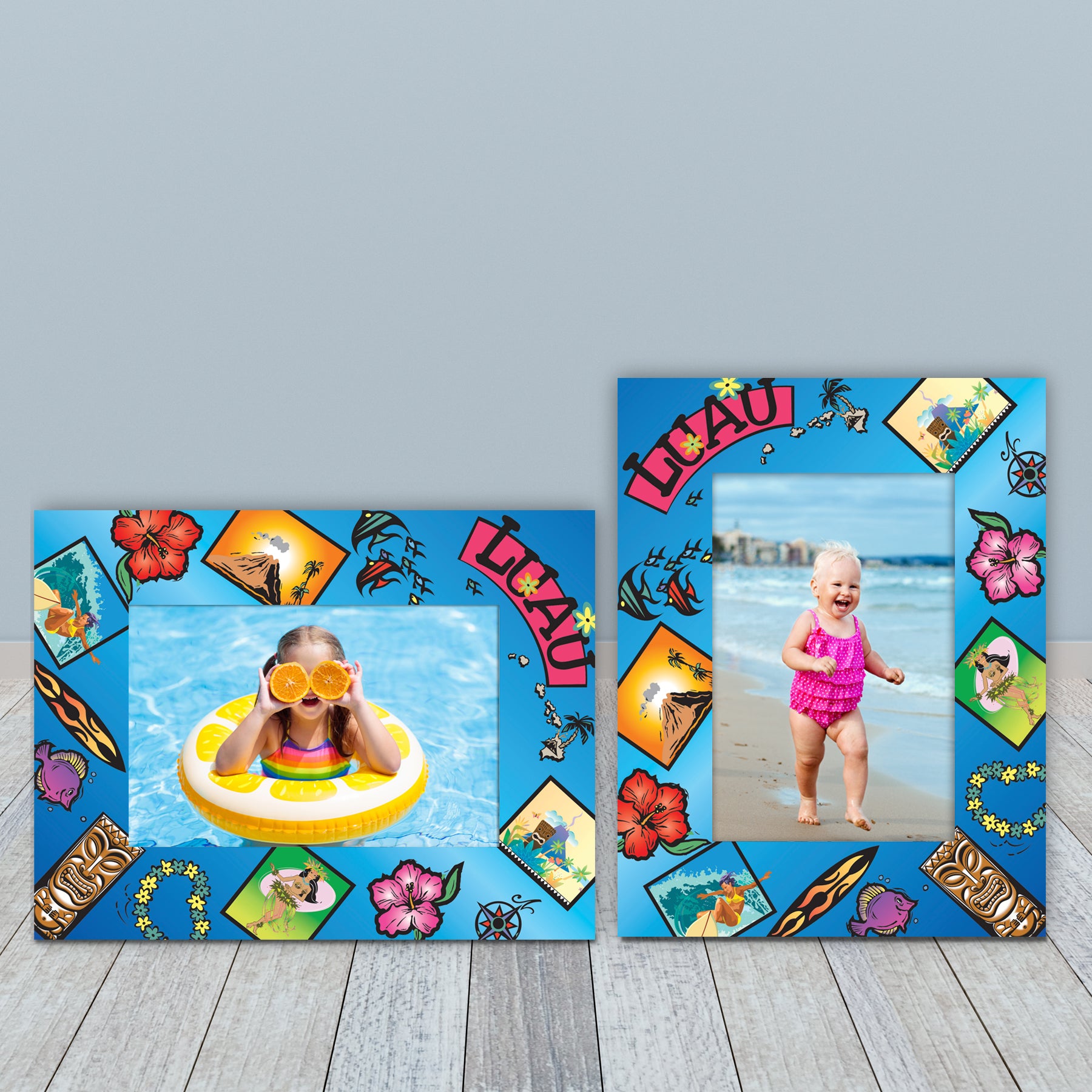 Luau Paper Picture Frame
