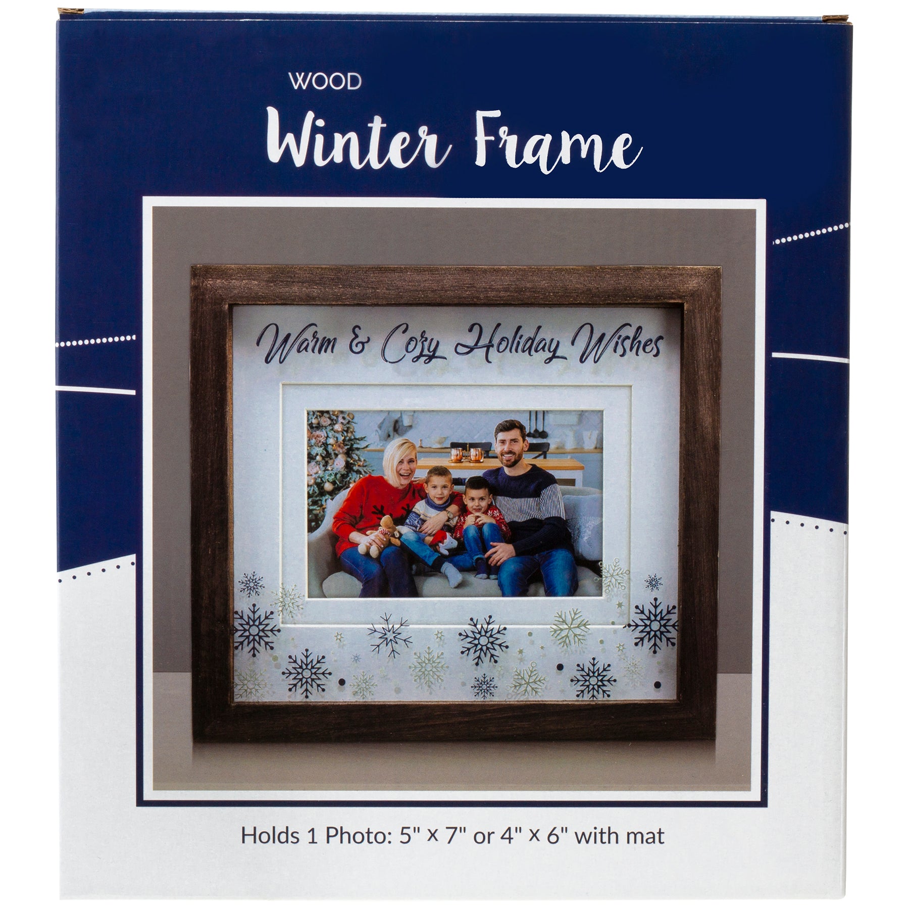 Warm & Cozy Holiday 6" x 4" or 7" x 5" Picture Frame