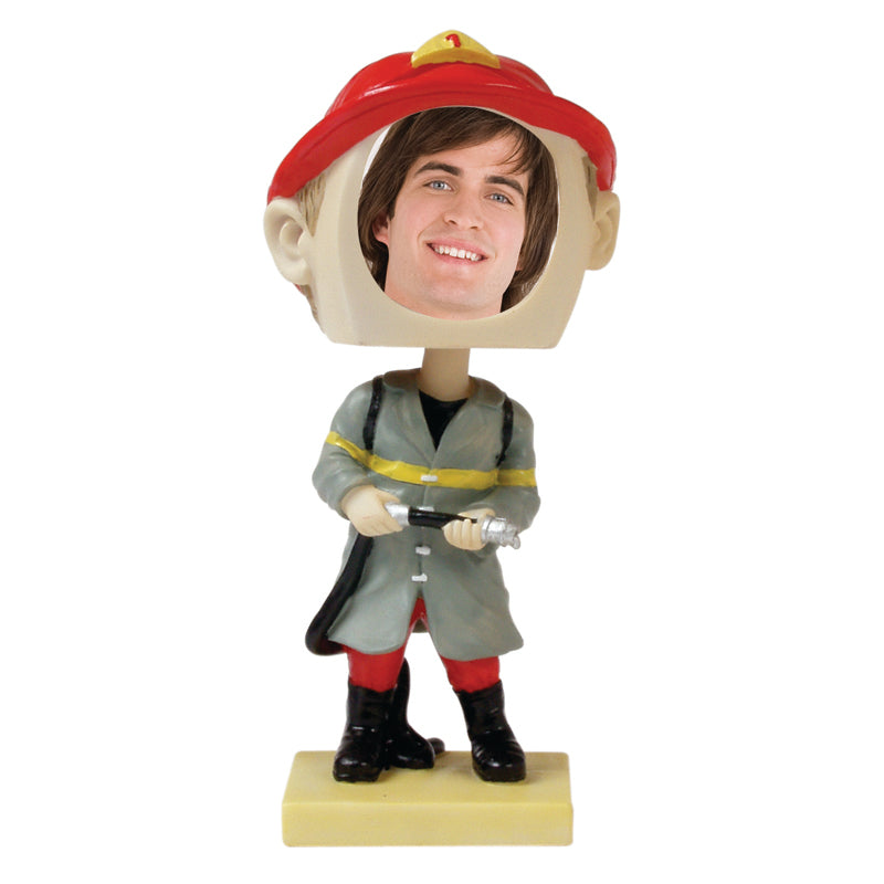 Fireman Photo Bobble Head