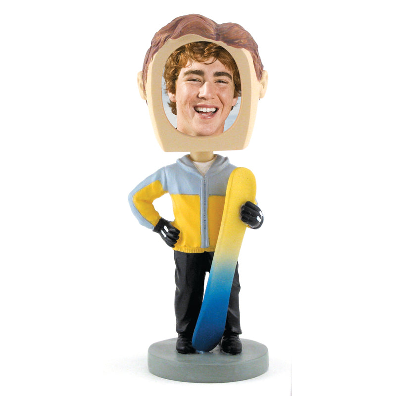 Snowboarder Photo Bobble Head