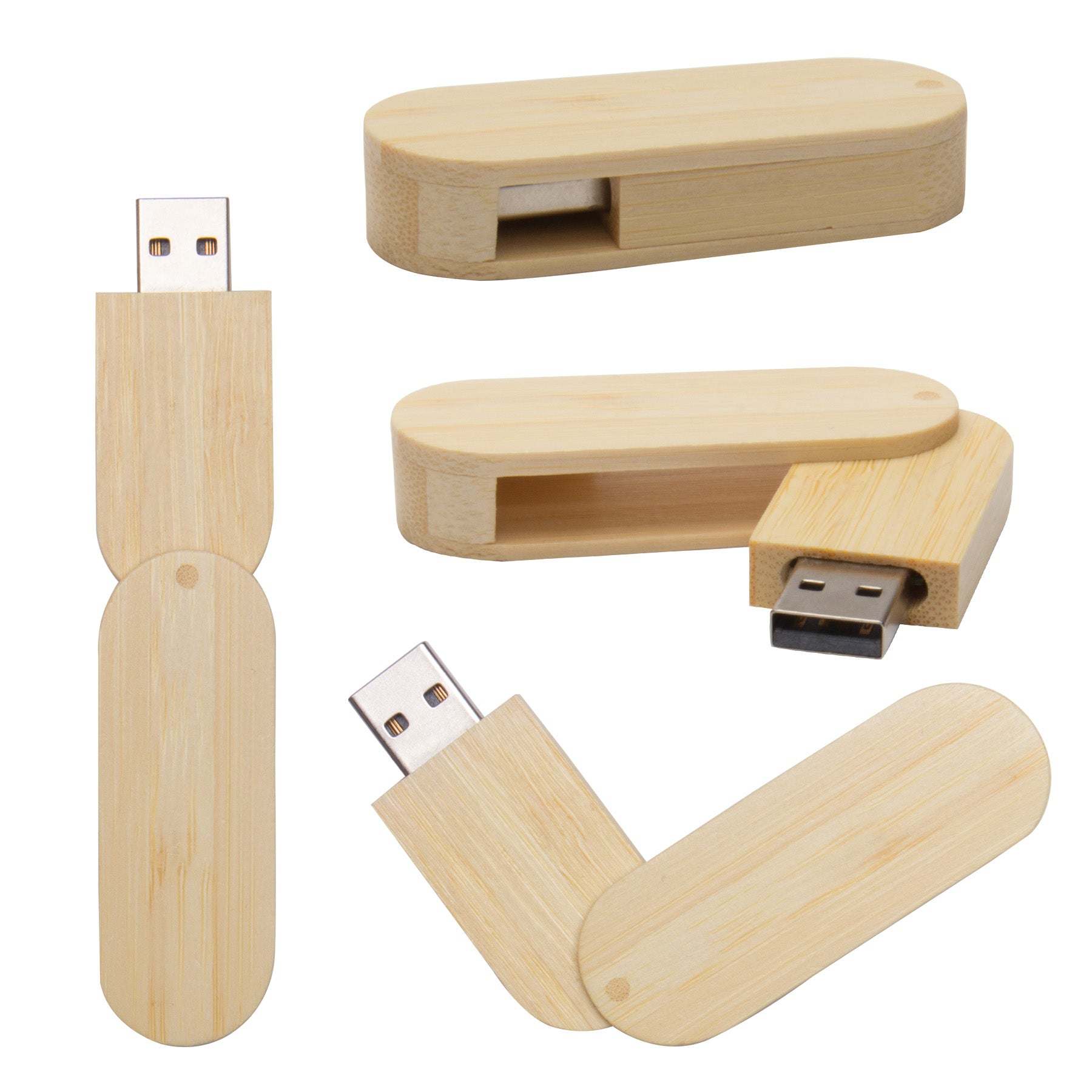 Wood Swivel Flash Drive (8GB)