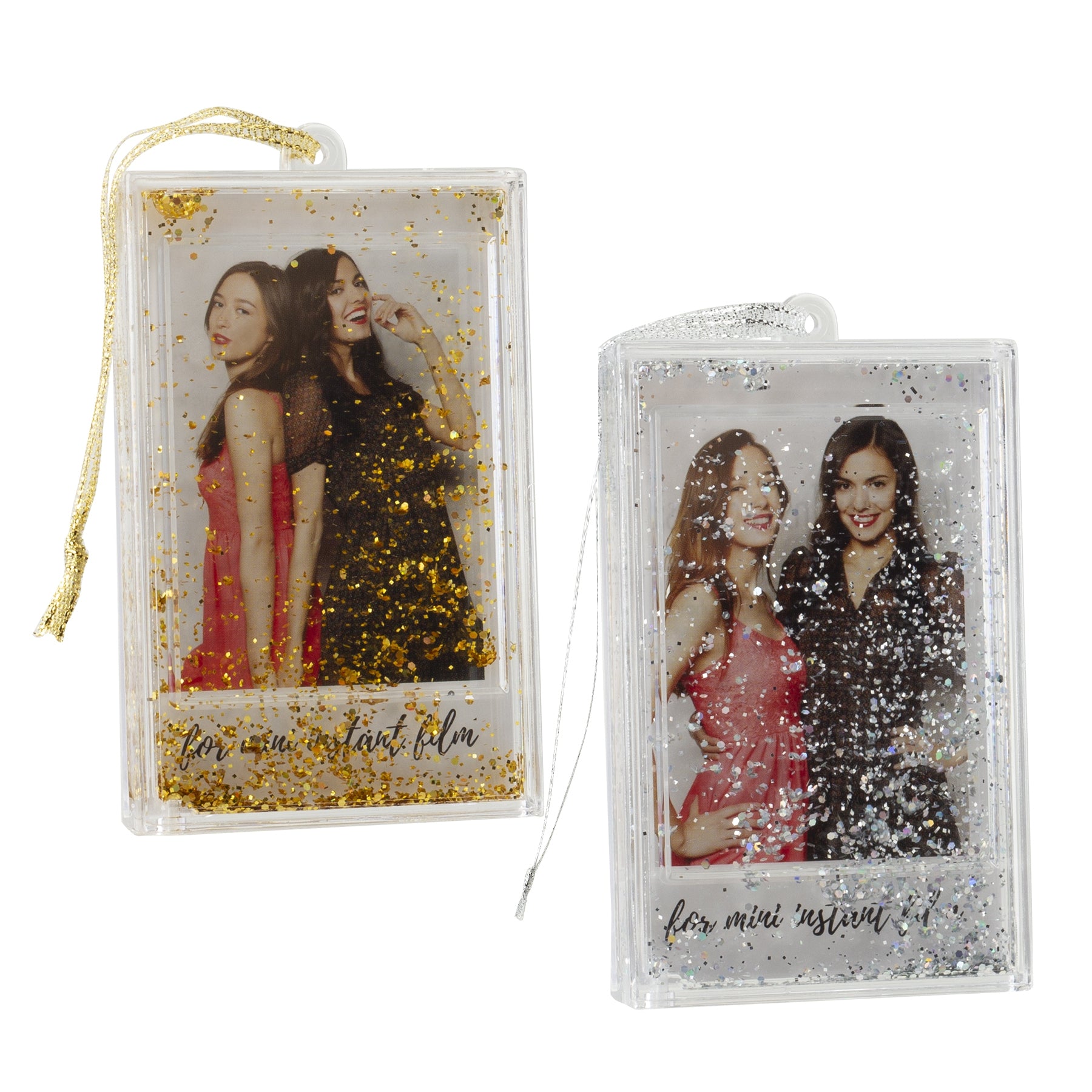 Instax Mini Photo Snow Frame Ornament - 2 Pack