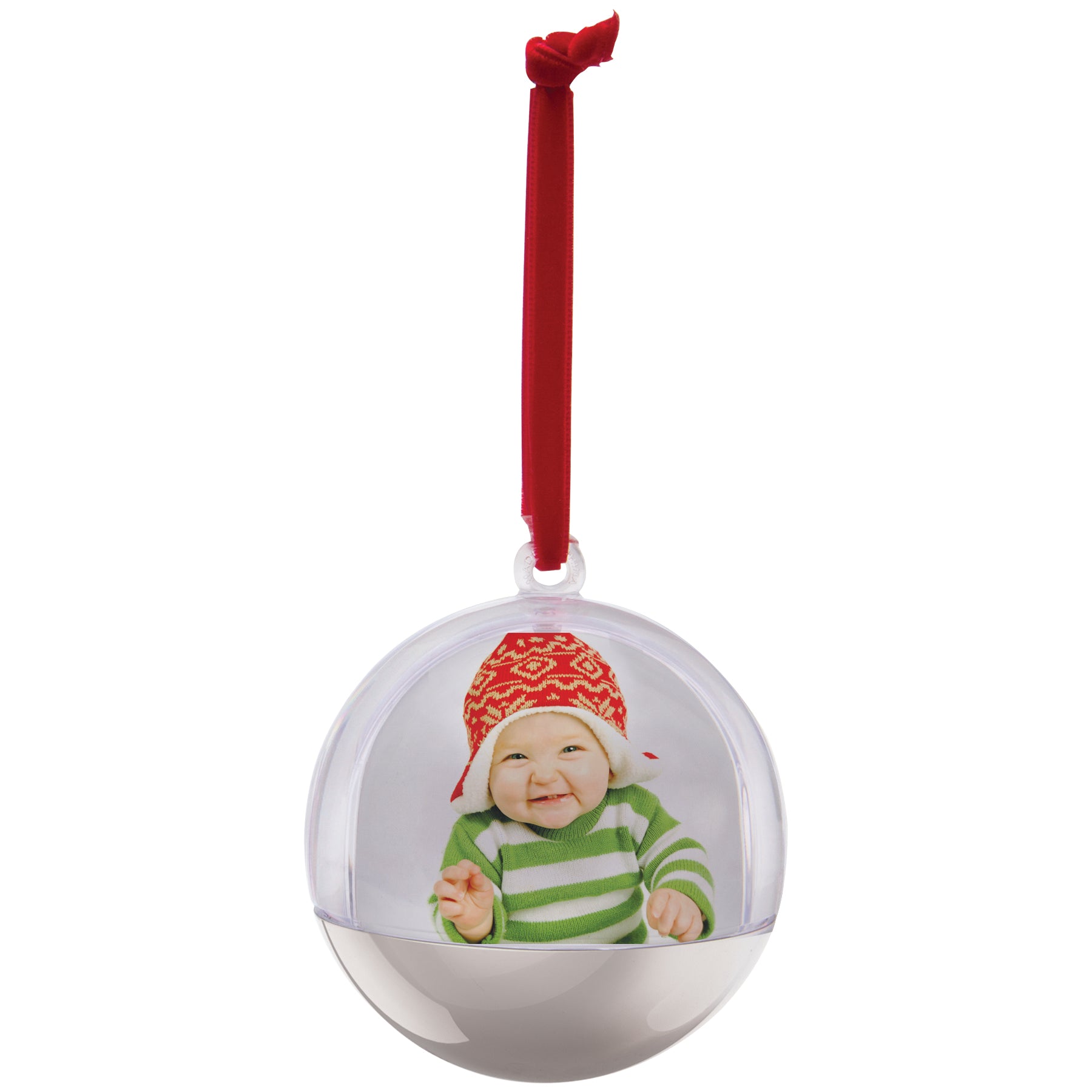 Light Up Photo Snow Globe Ornament