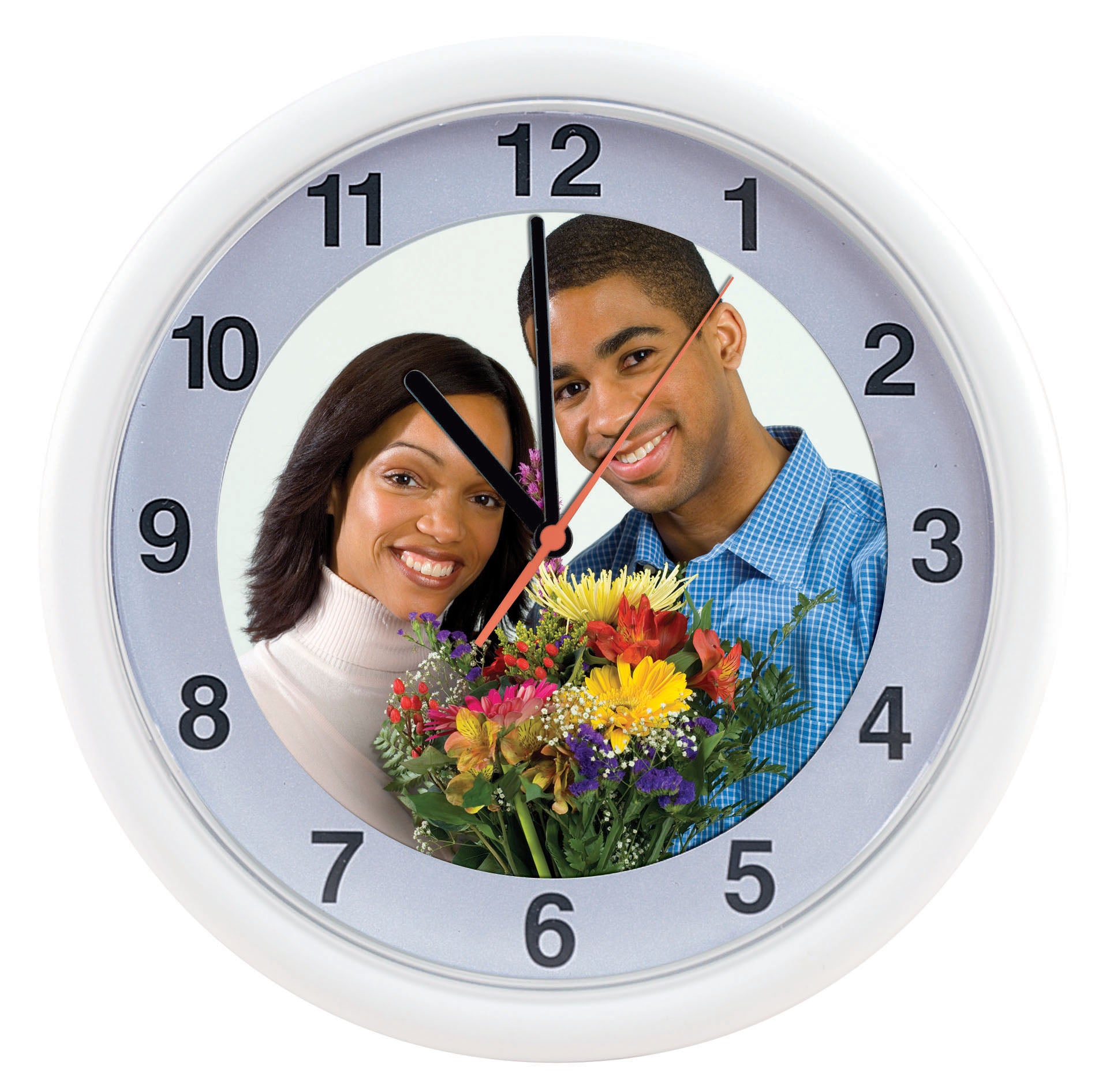 Plastic Round Photo Wall Clocks