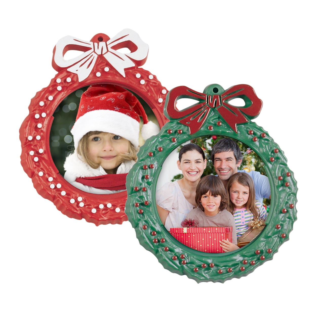 Wreath Photo Ornaments
