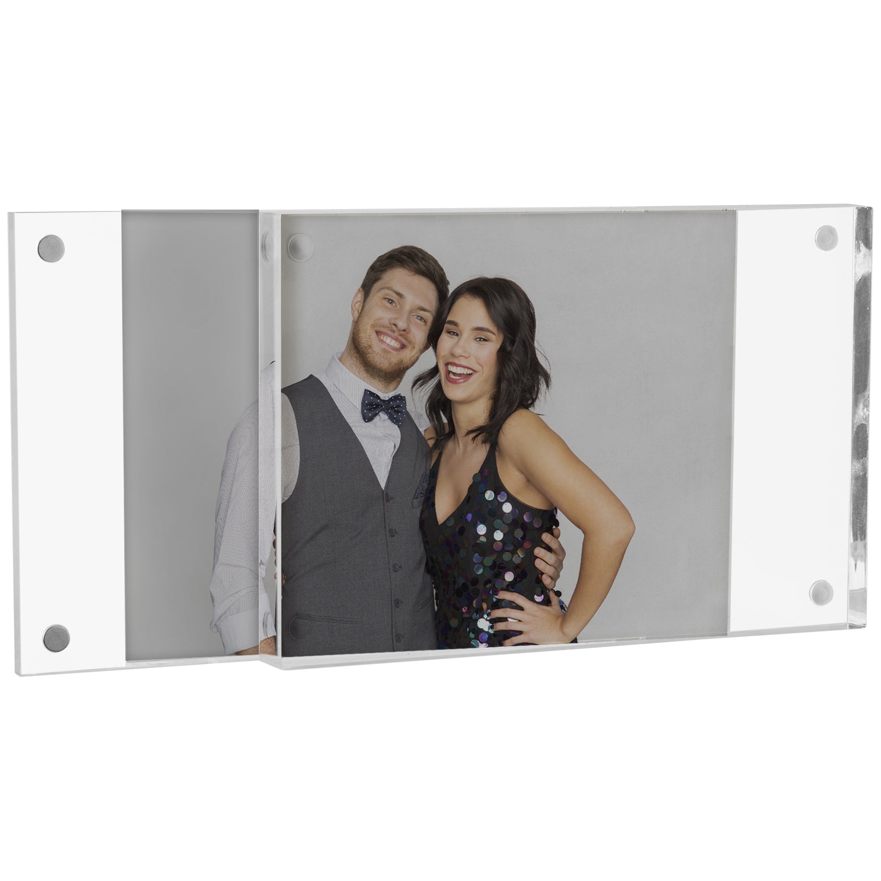 Magnetic Acrylic Block Picture Frame