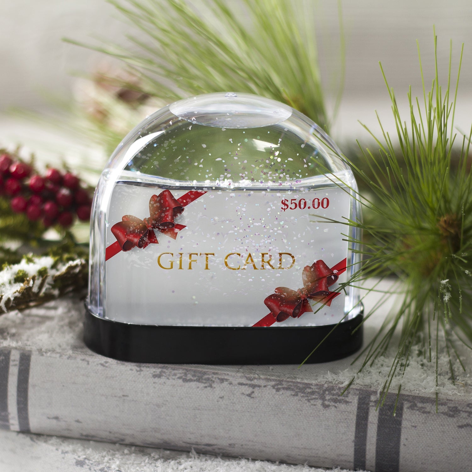 Gift Card Snow Globe